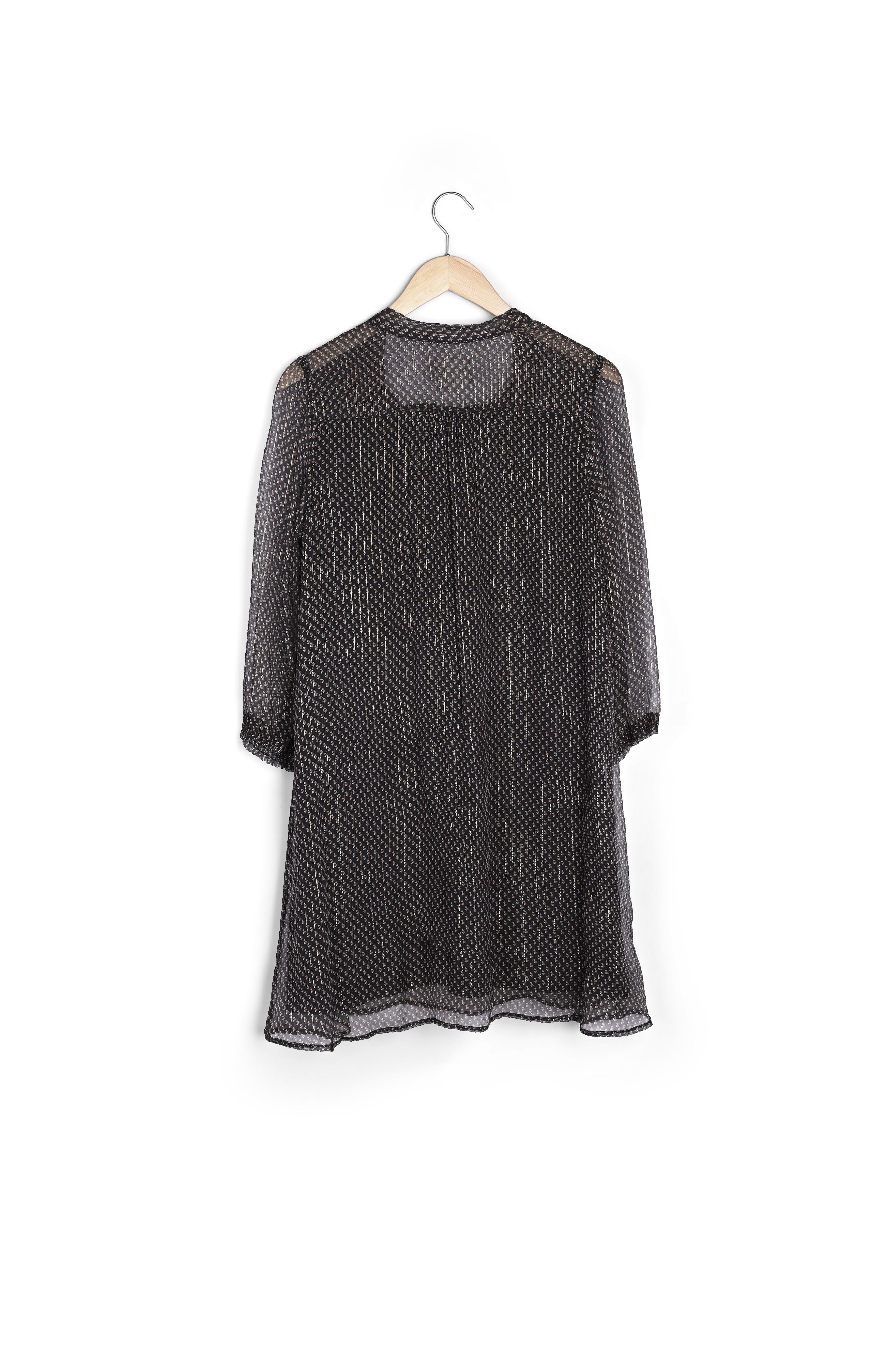 Robe imprimée lavallière en soie Cecile Faume - seconde main