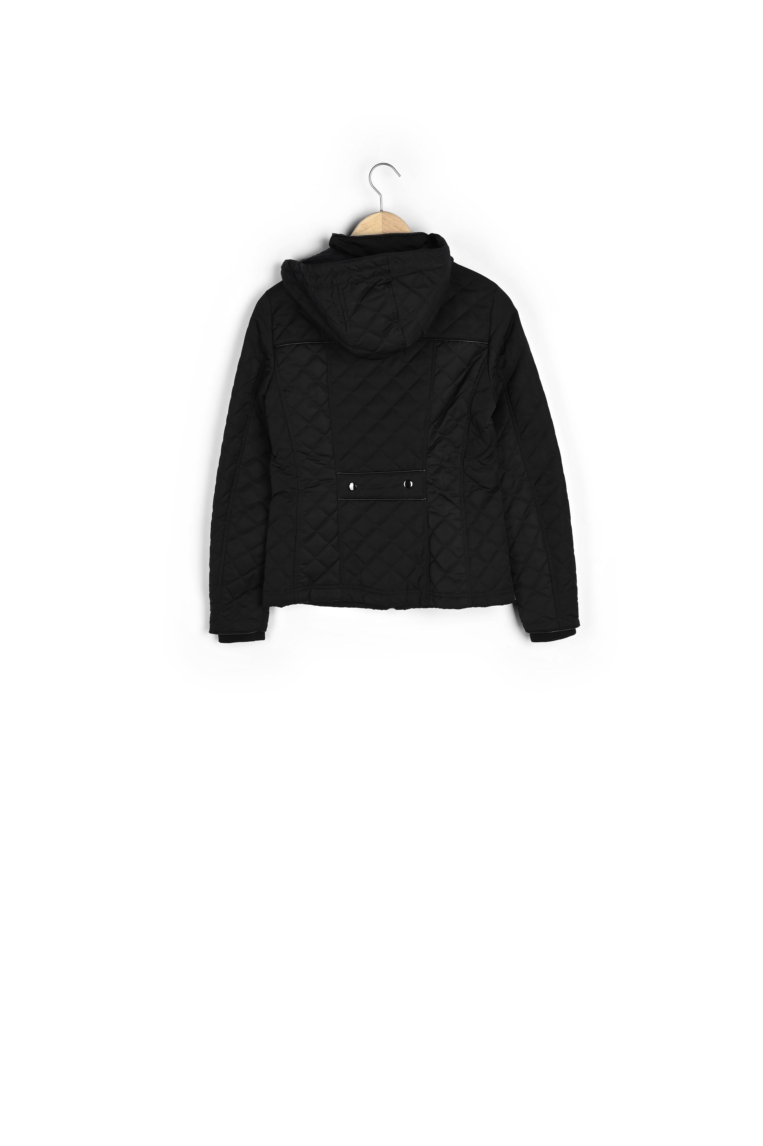 Parka noire à capuche Quathy Faume - seconde main