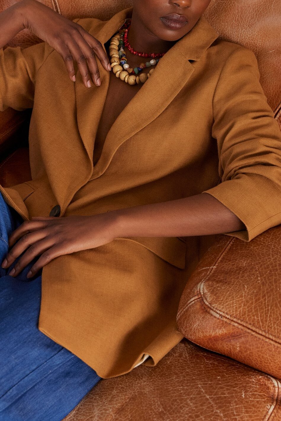 Veste NELIA en lin Faume - seconde main