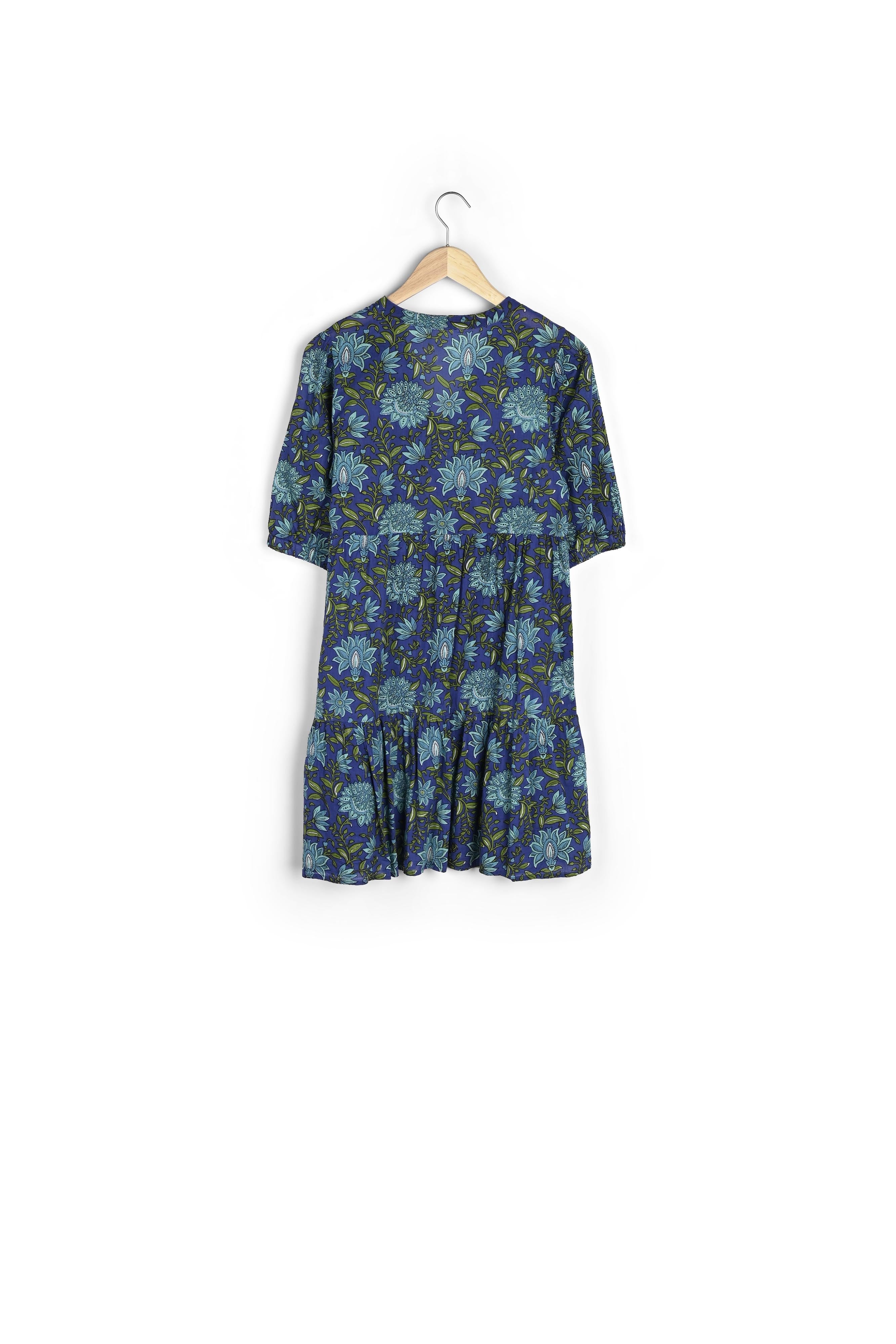 Robe courte imprimé denim brut Madeleine Faume - seconde main