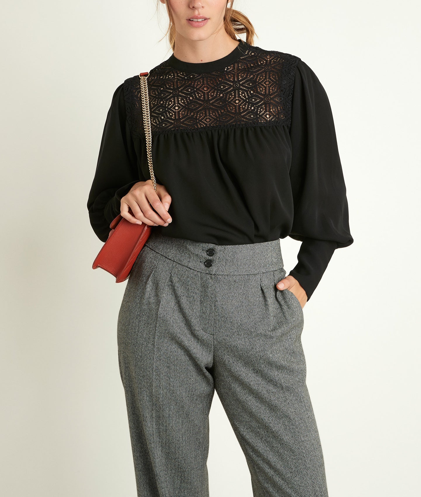 Blouse en dentelle Jyo Faume - seconde main