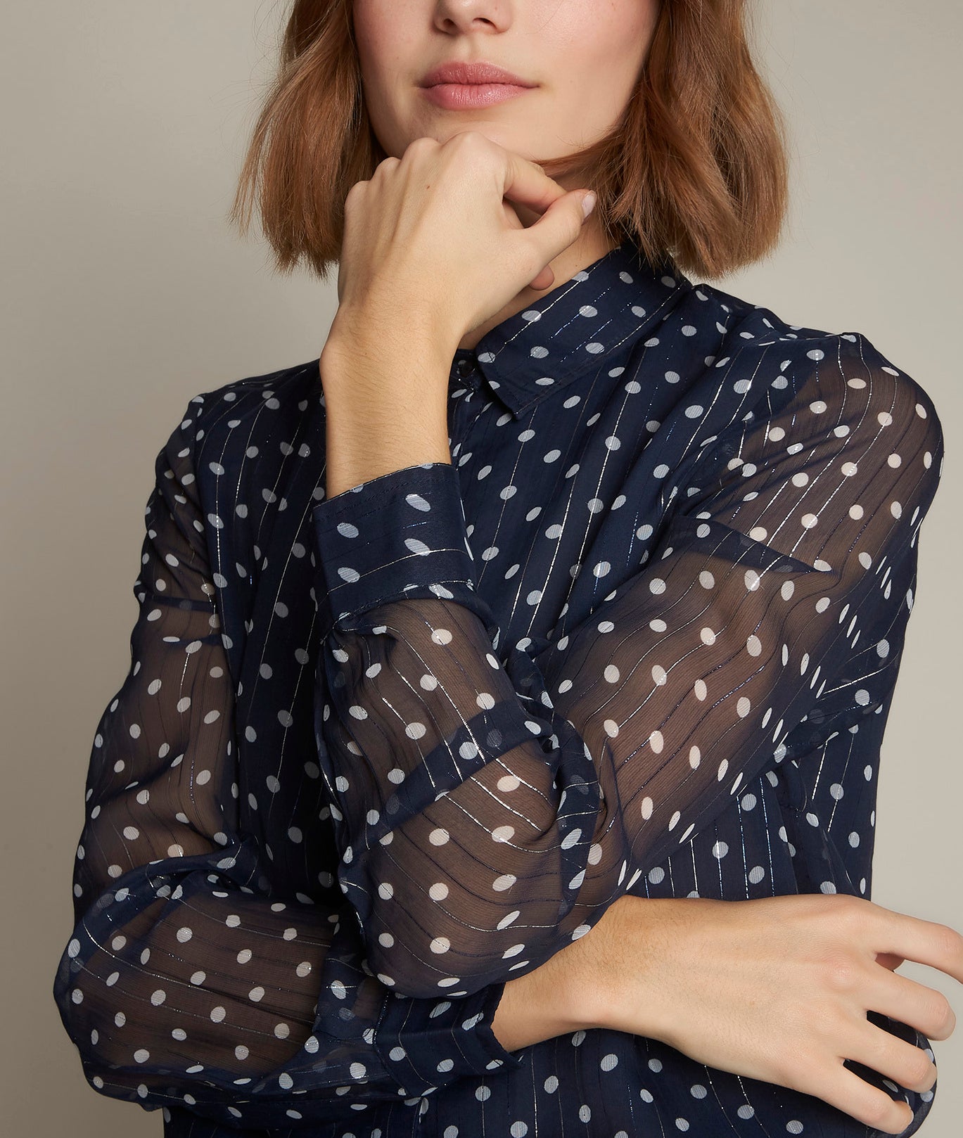 Blouse à pois Evita Faume - seconde main