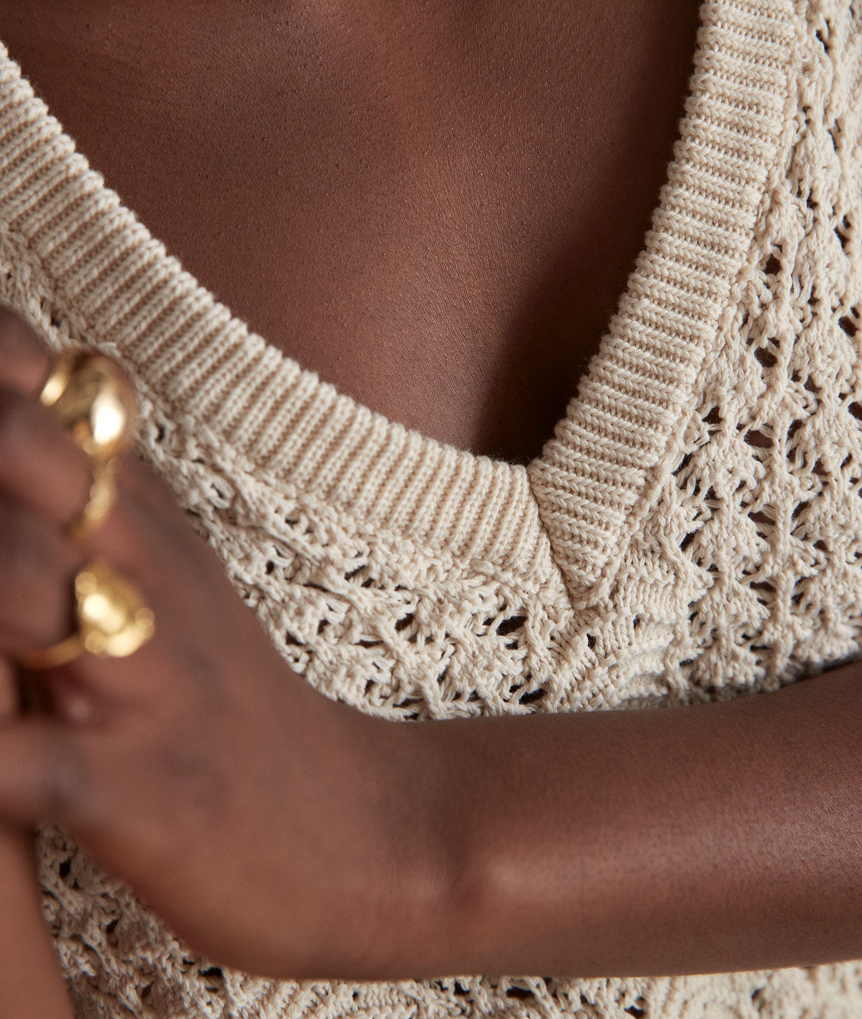 Top en crochet Mambo Faume - seconde main