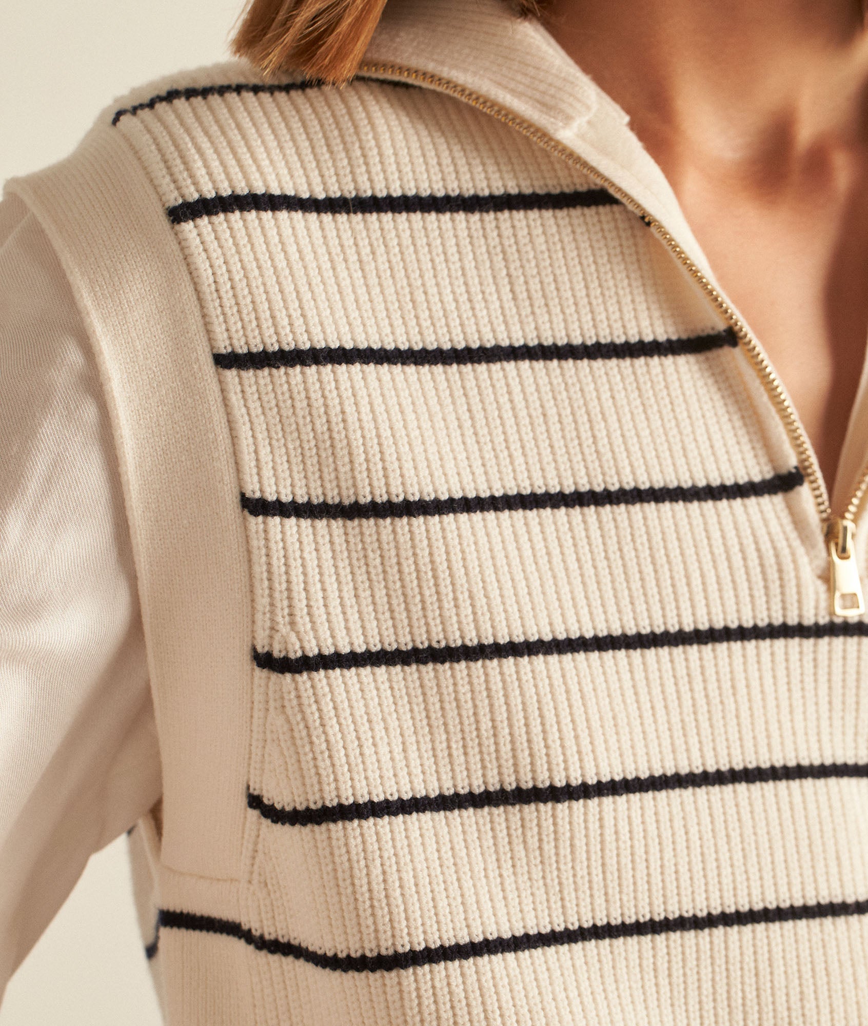 Pull marinière sans manches Barthelemy Faume - seconde main