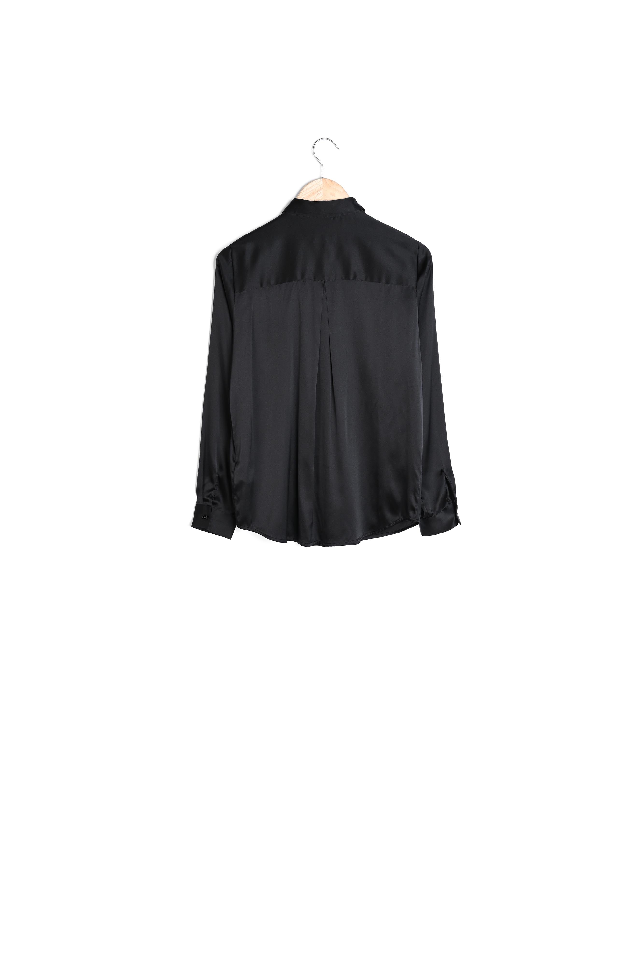 Blouse en soie mélangée noire Jerry Faume - seconde main
