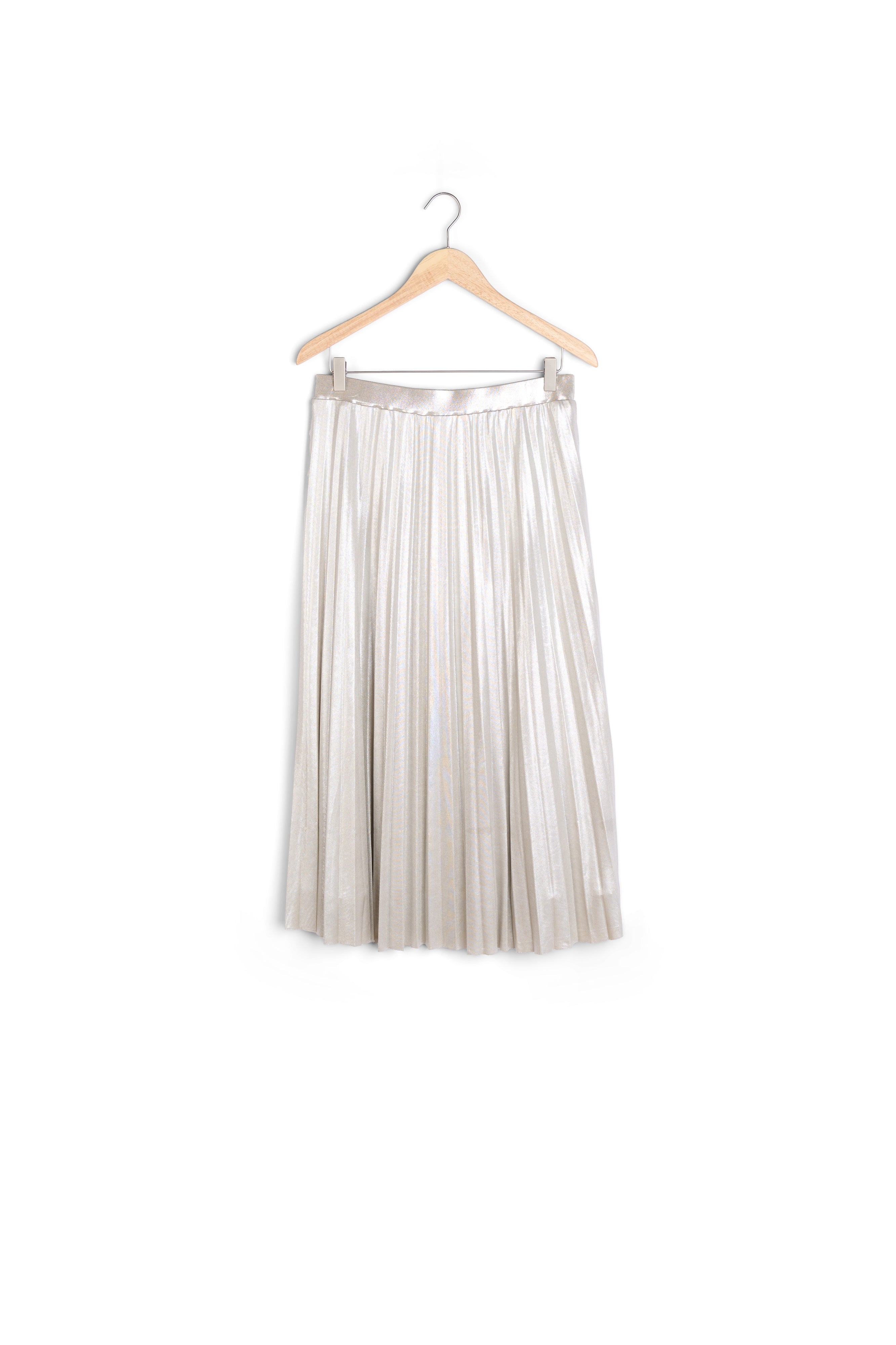 Jupe plissée métallisée Grazie Faume - seconde main