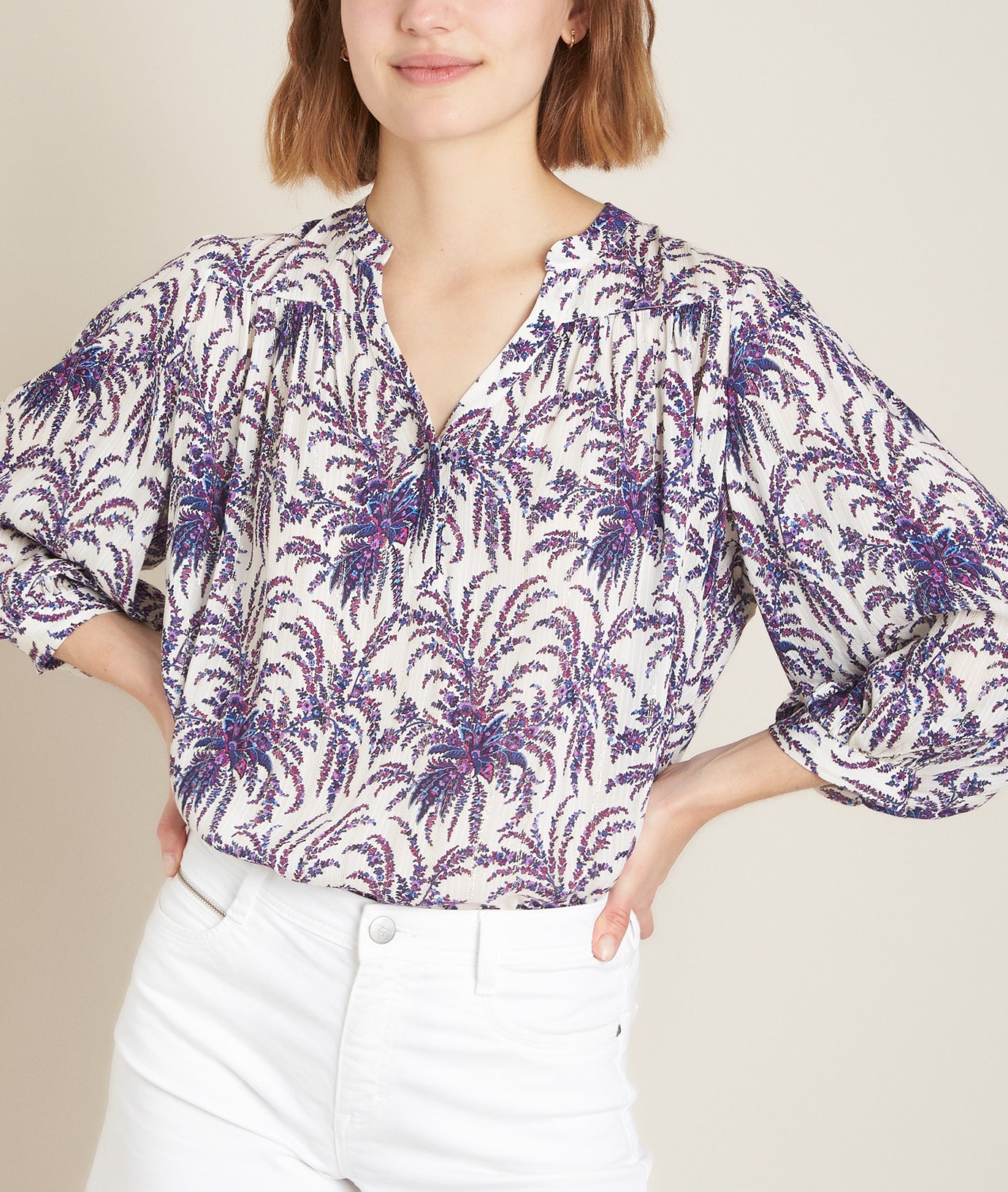 Blouse imprimée Elsa bis Faume - seconde main