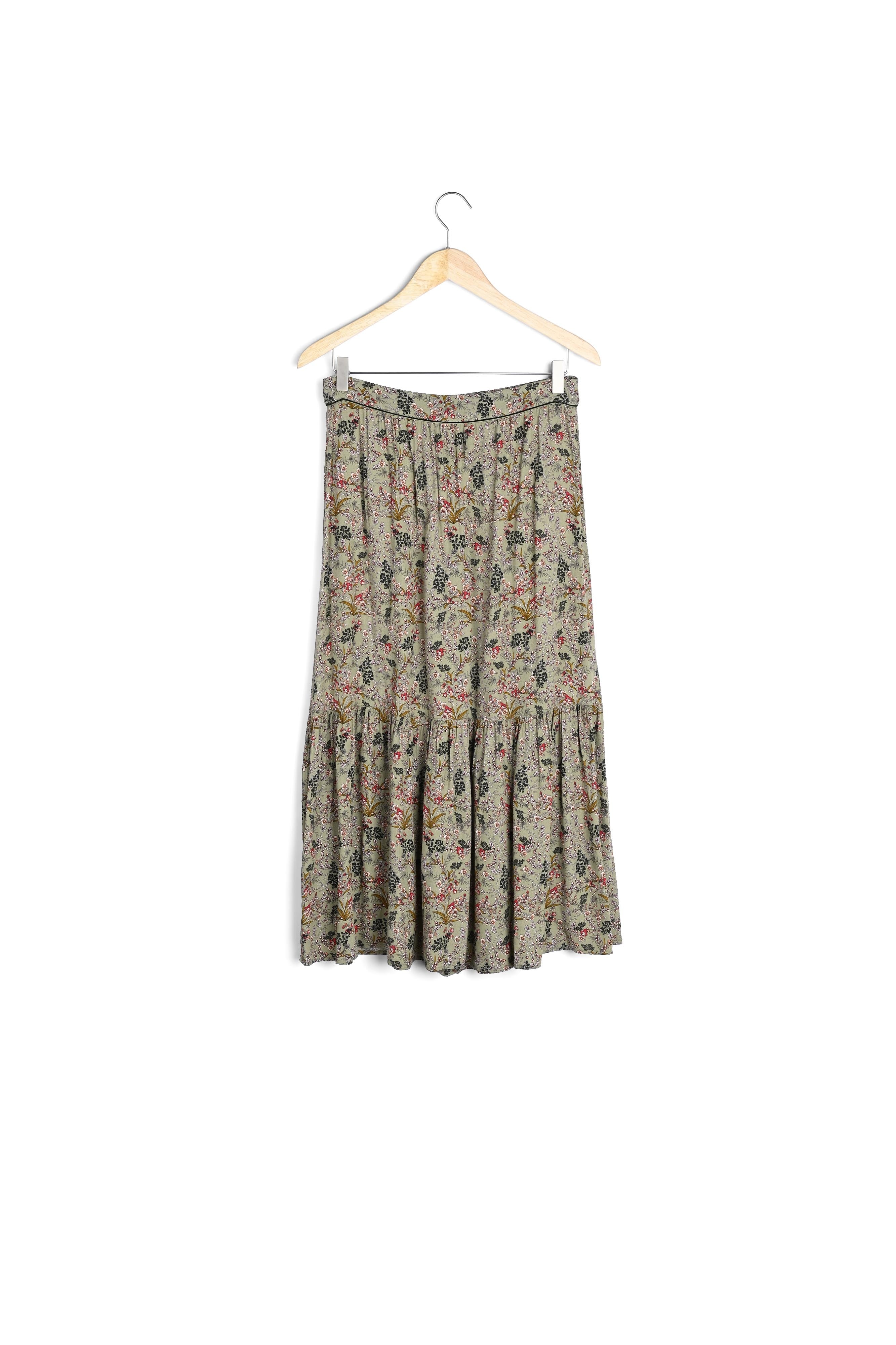 Jupe longue imprimé fleuri Kaia Faume - seconde main