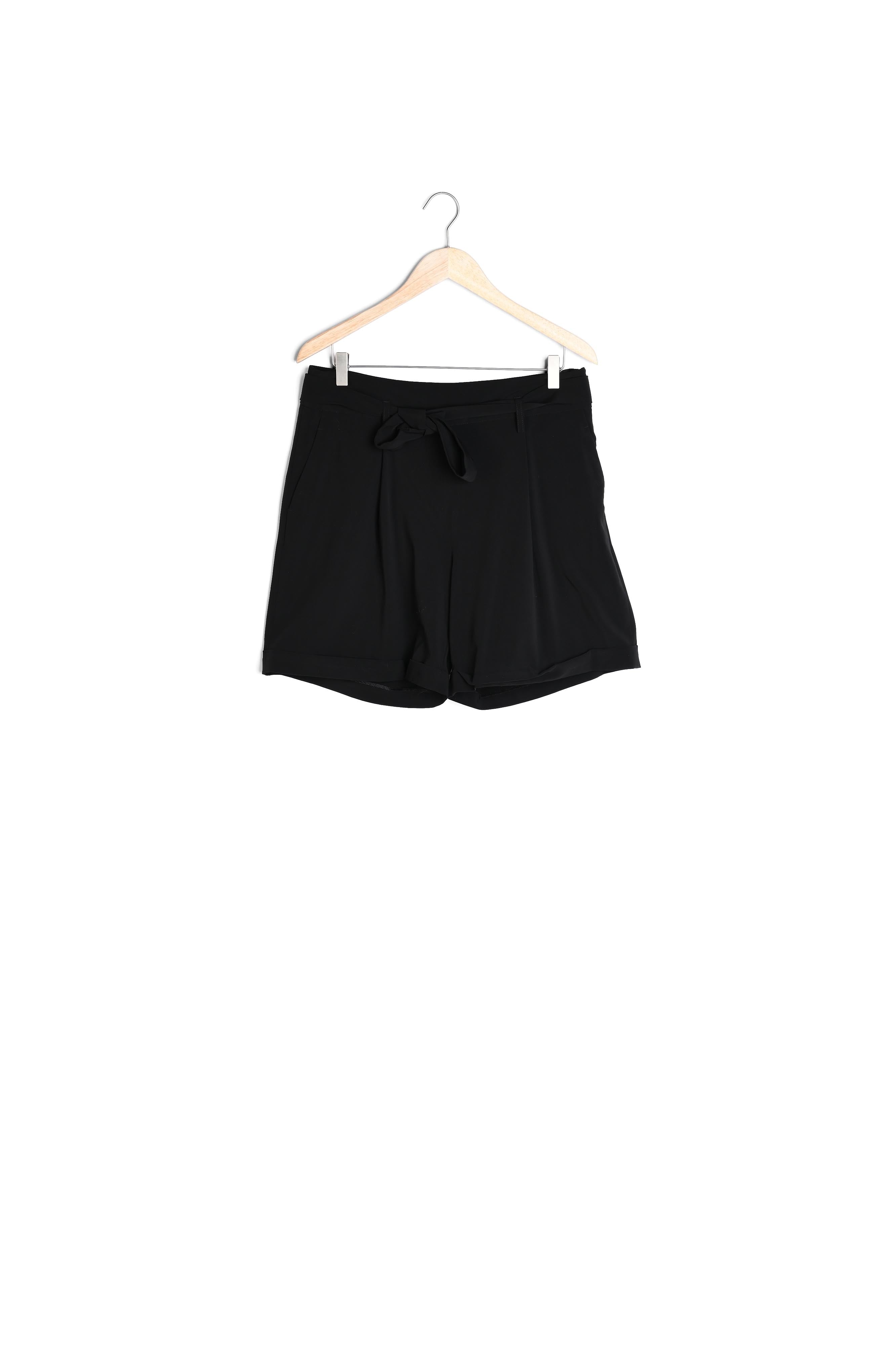 Short noir ceinturé Sun Faume - seconde main