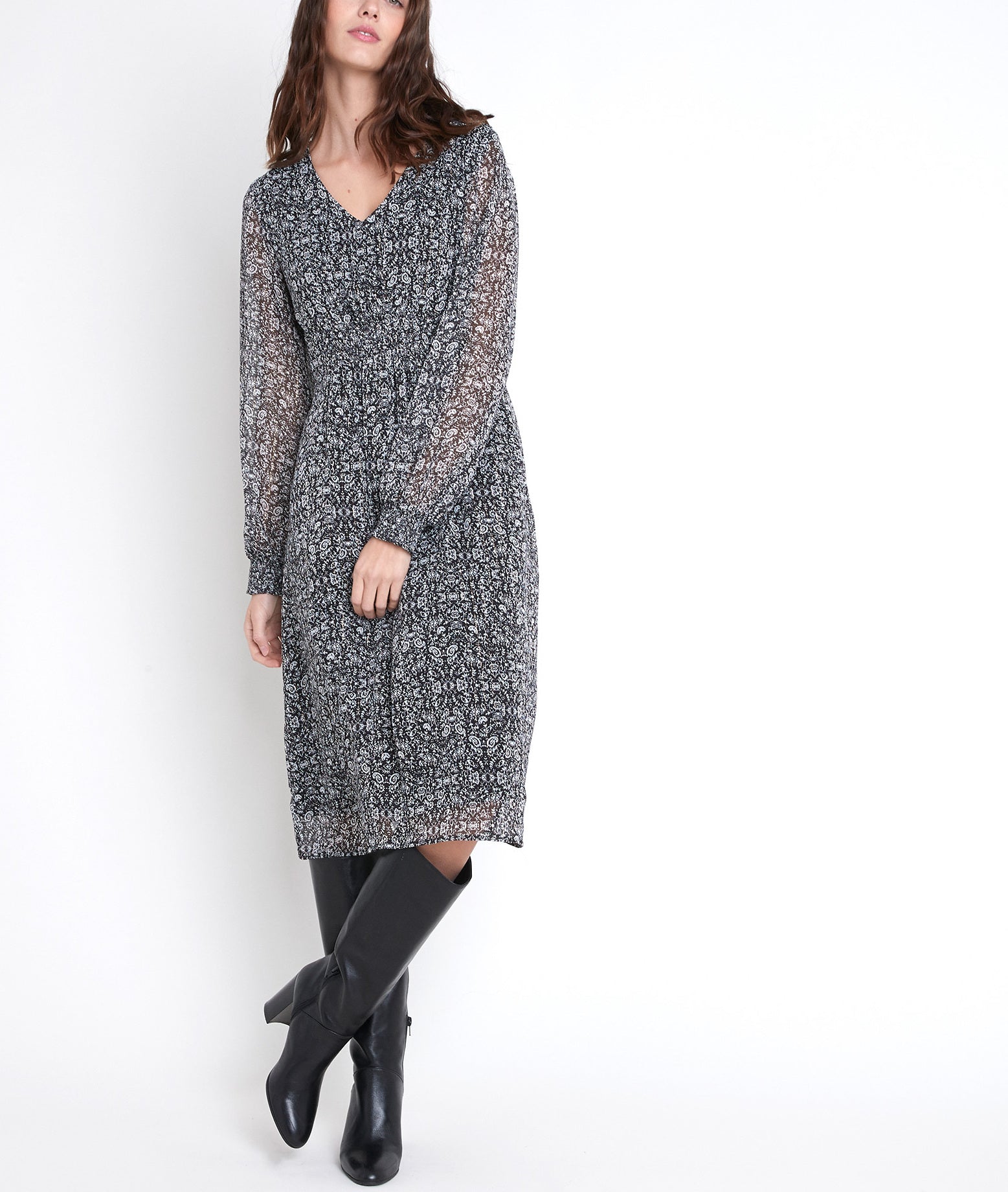 Robe imprimé fleuri Ninon bis Faume - seconde main