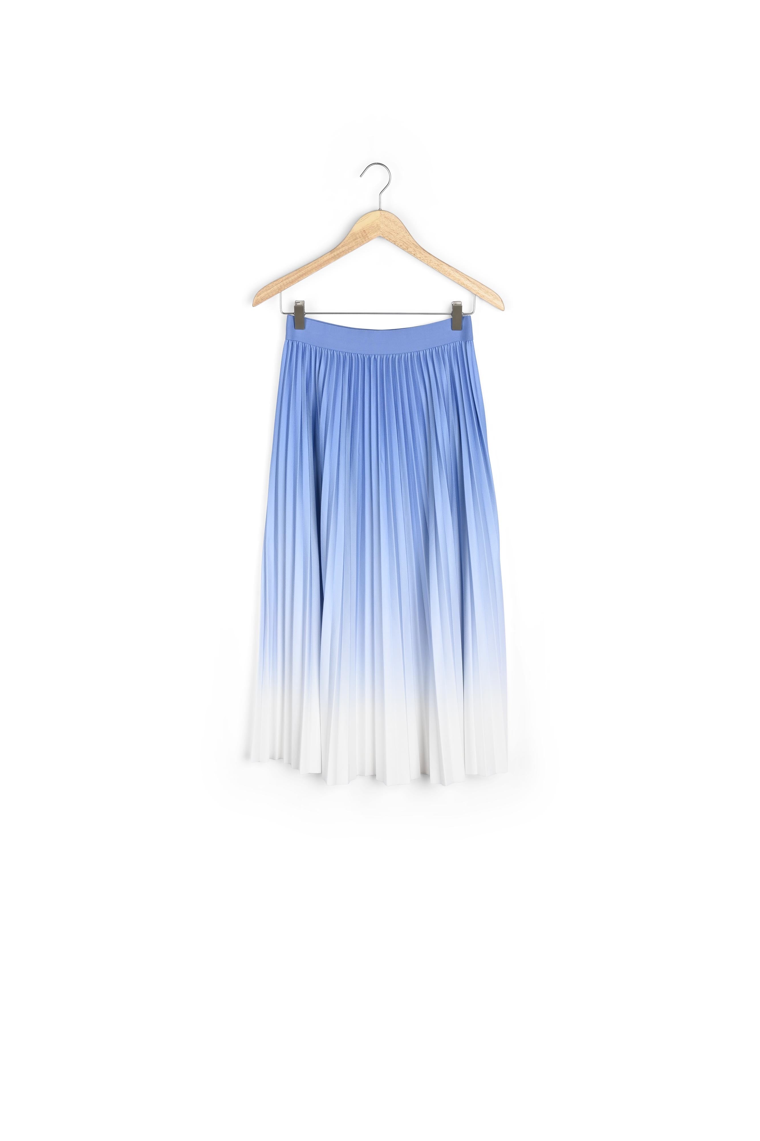 Jupe mi-longue plissée bleu ciel Darcy Faume - seconde main