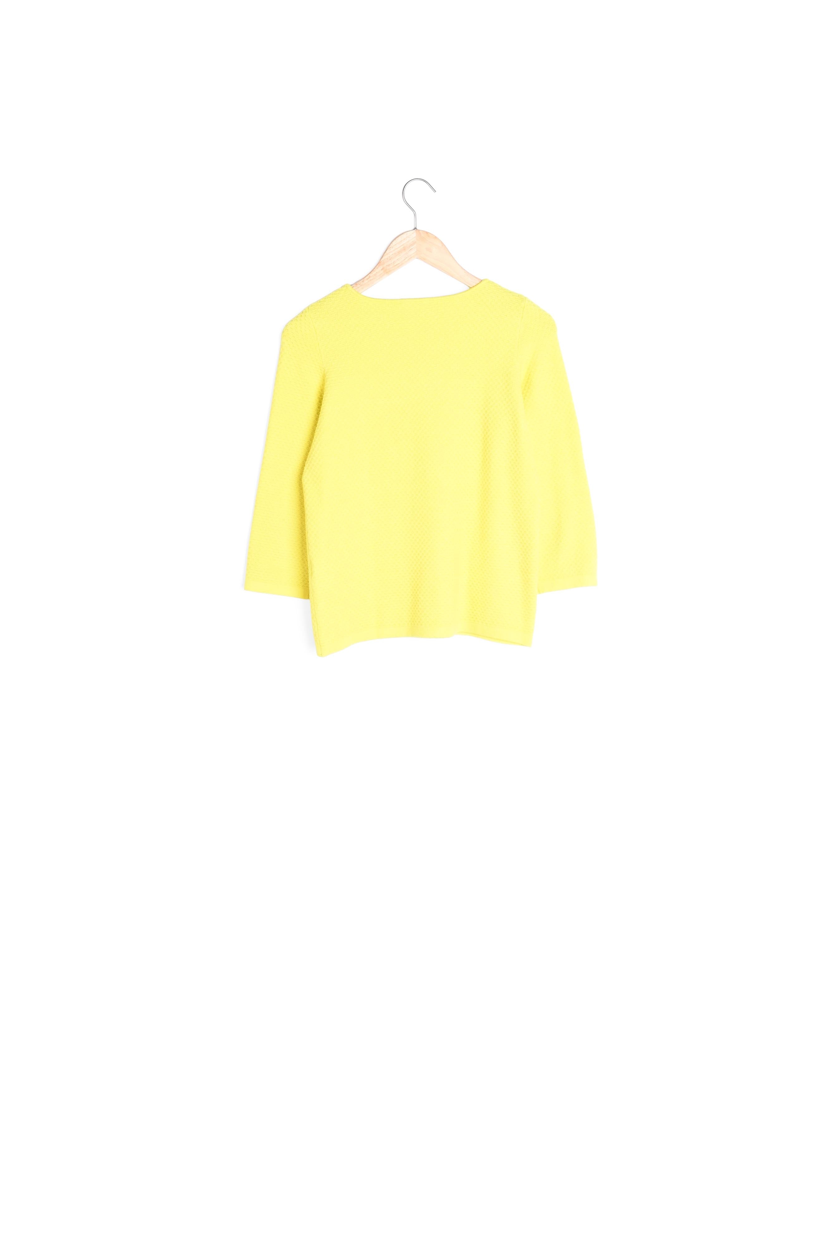 Pull citrus col bateau Delta Faume - seconde main