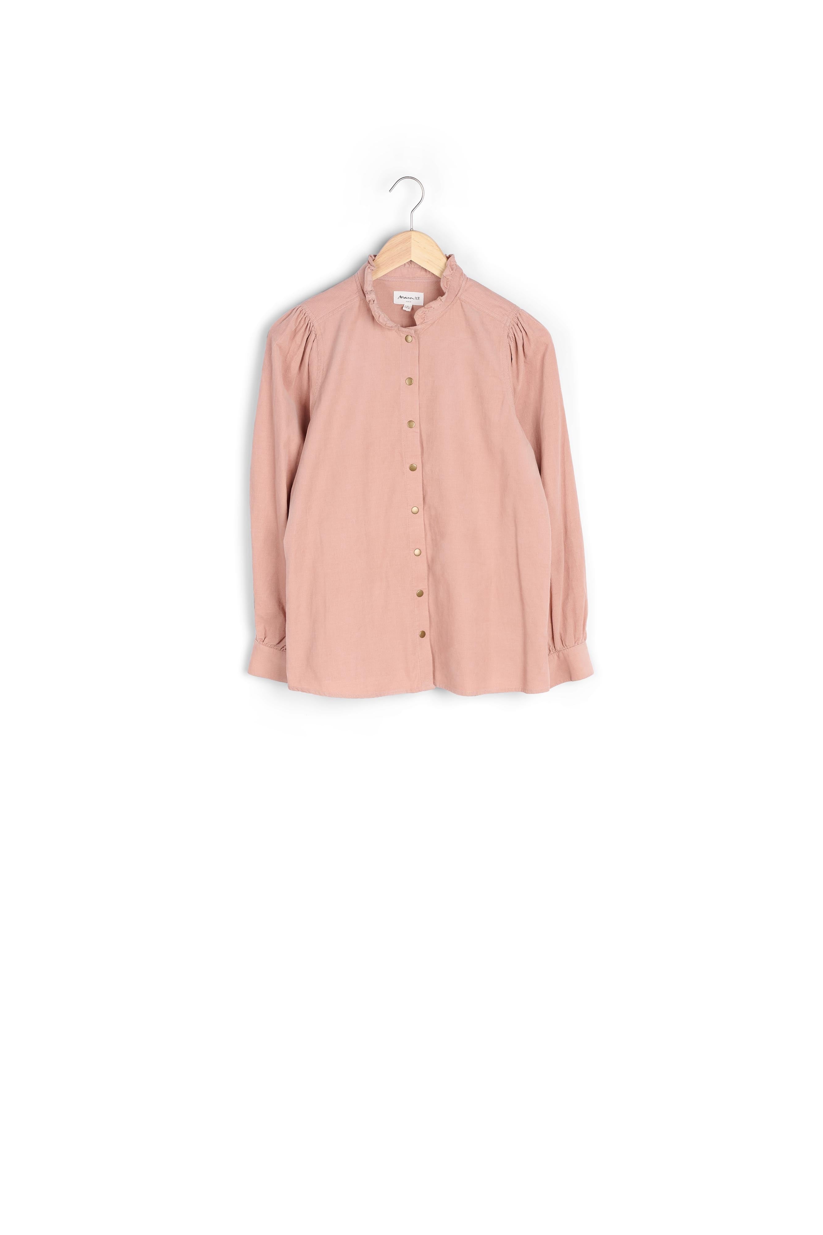 Chemise Jeraldine rose manches bouffantes Faume - seconde main