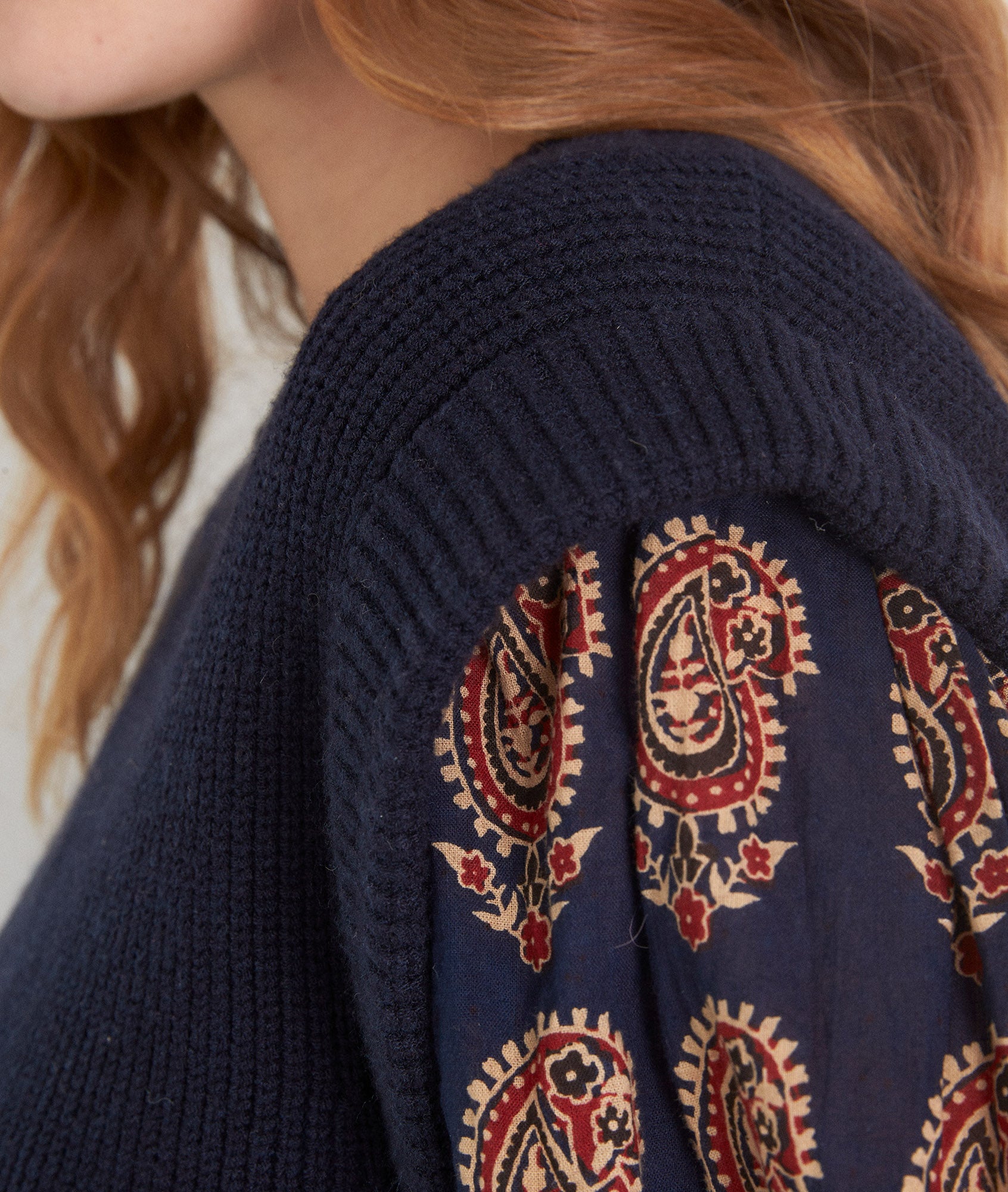 Pull sans manches en viscose EcoVero marine Bill Faume - seconde main