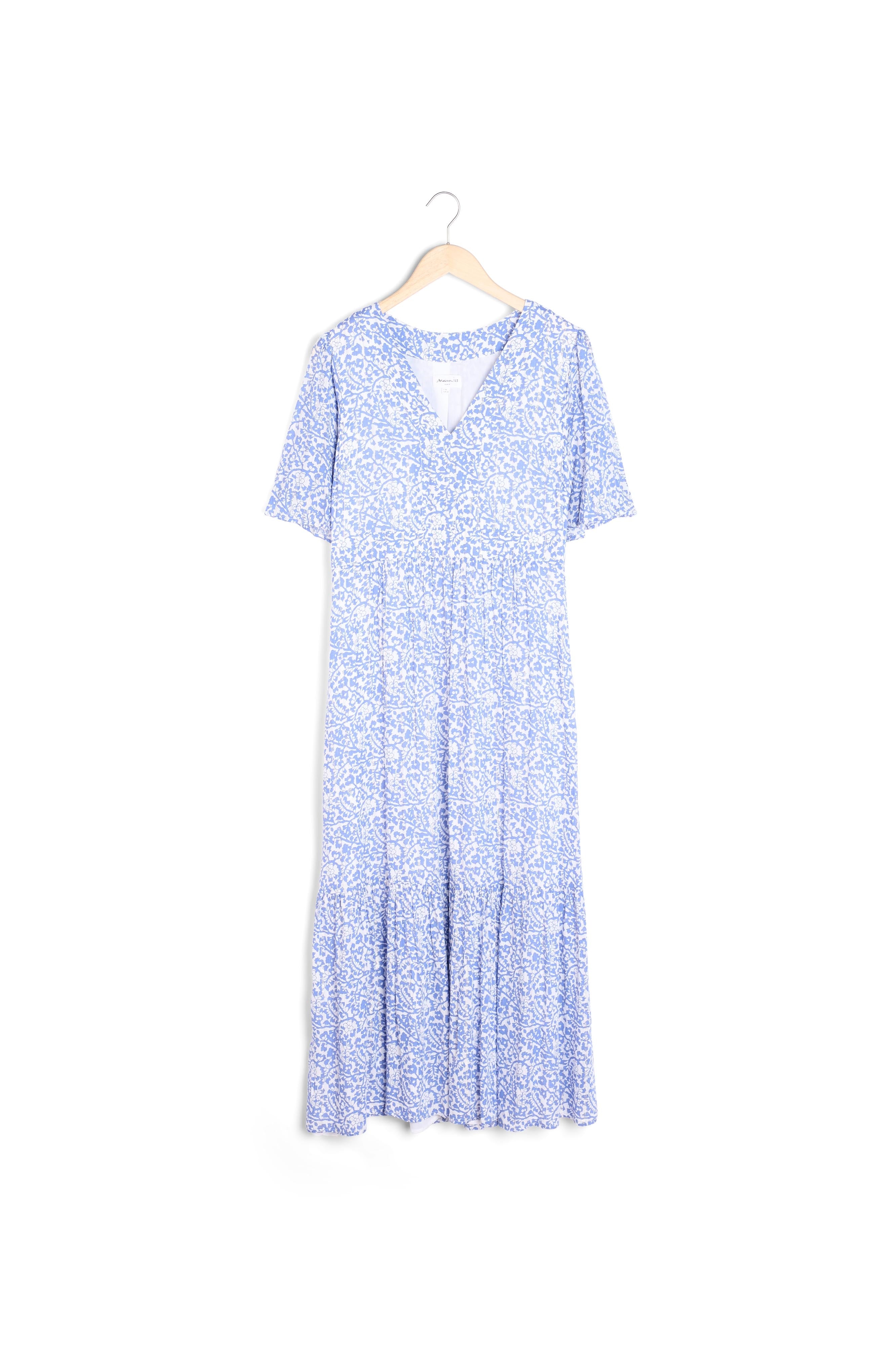 Robe longue imprimée bleu ciel Nudine Faume - seconde main