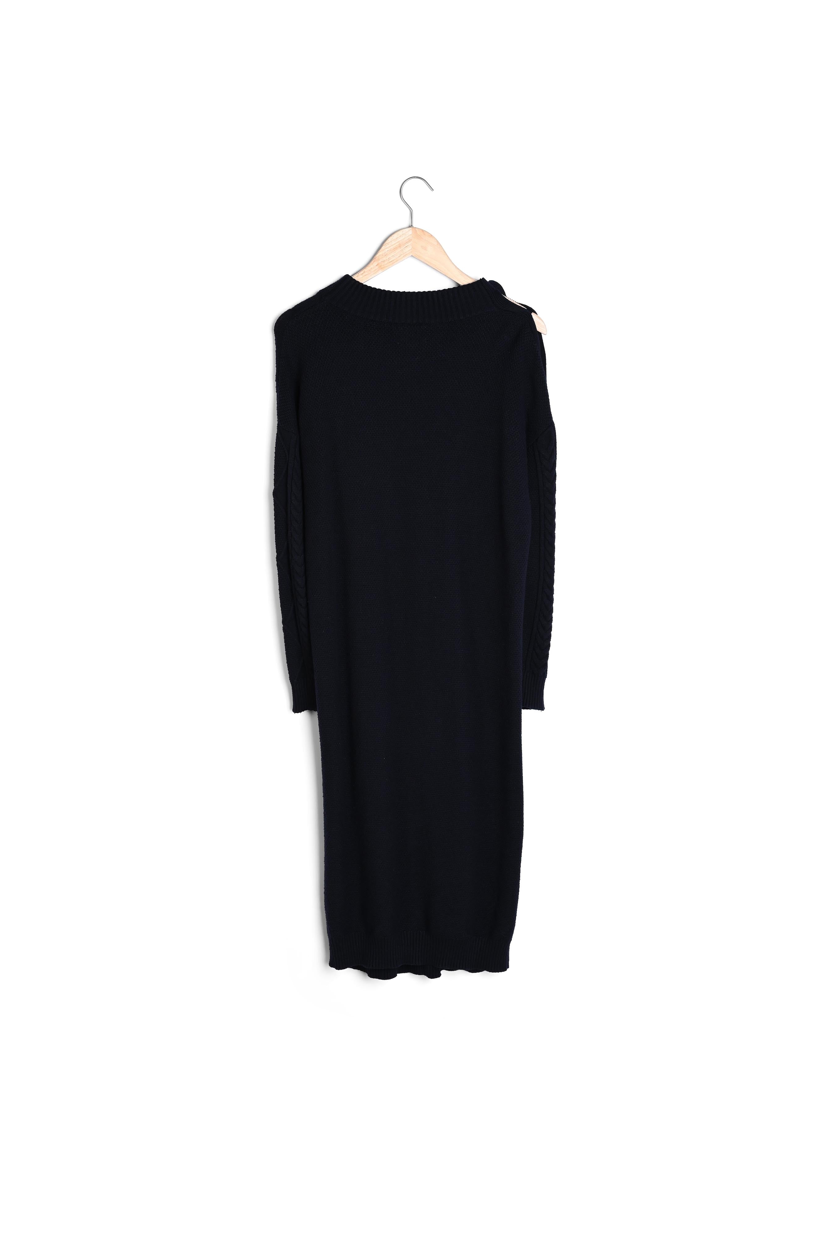 Robe longue en viscose responsable marine Sunshine Faume - seconde main