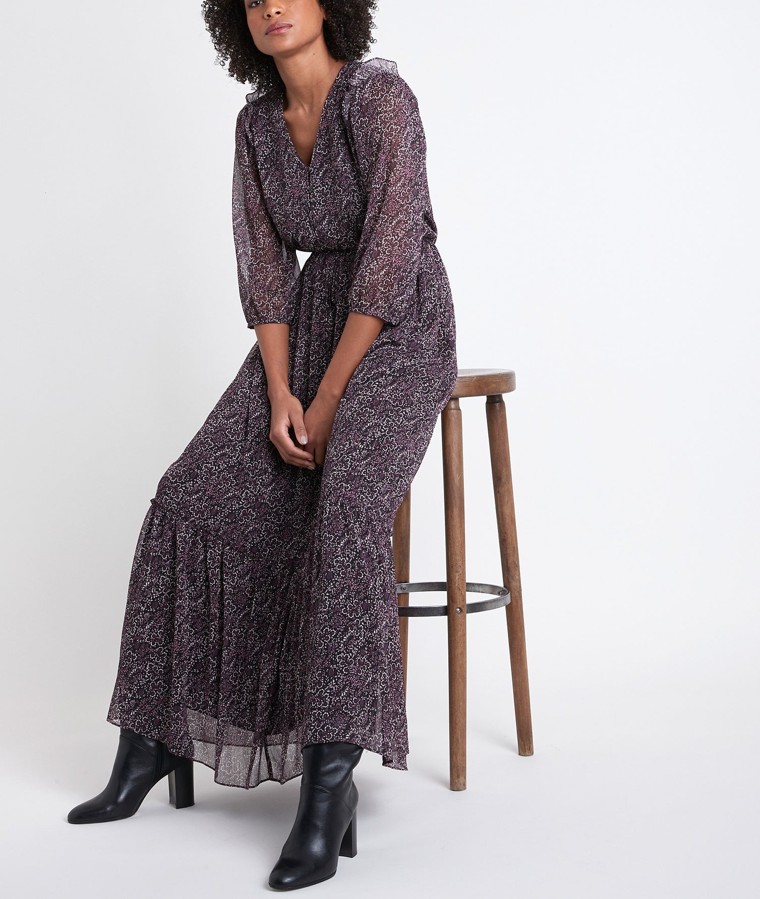 Robe longue imprimée Claire Faume - seconde main