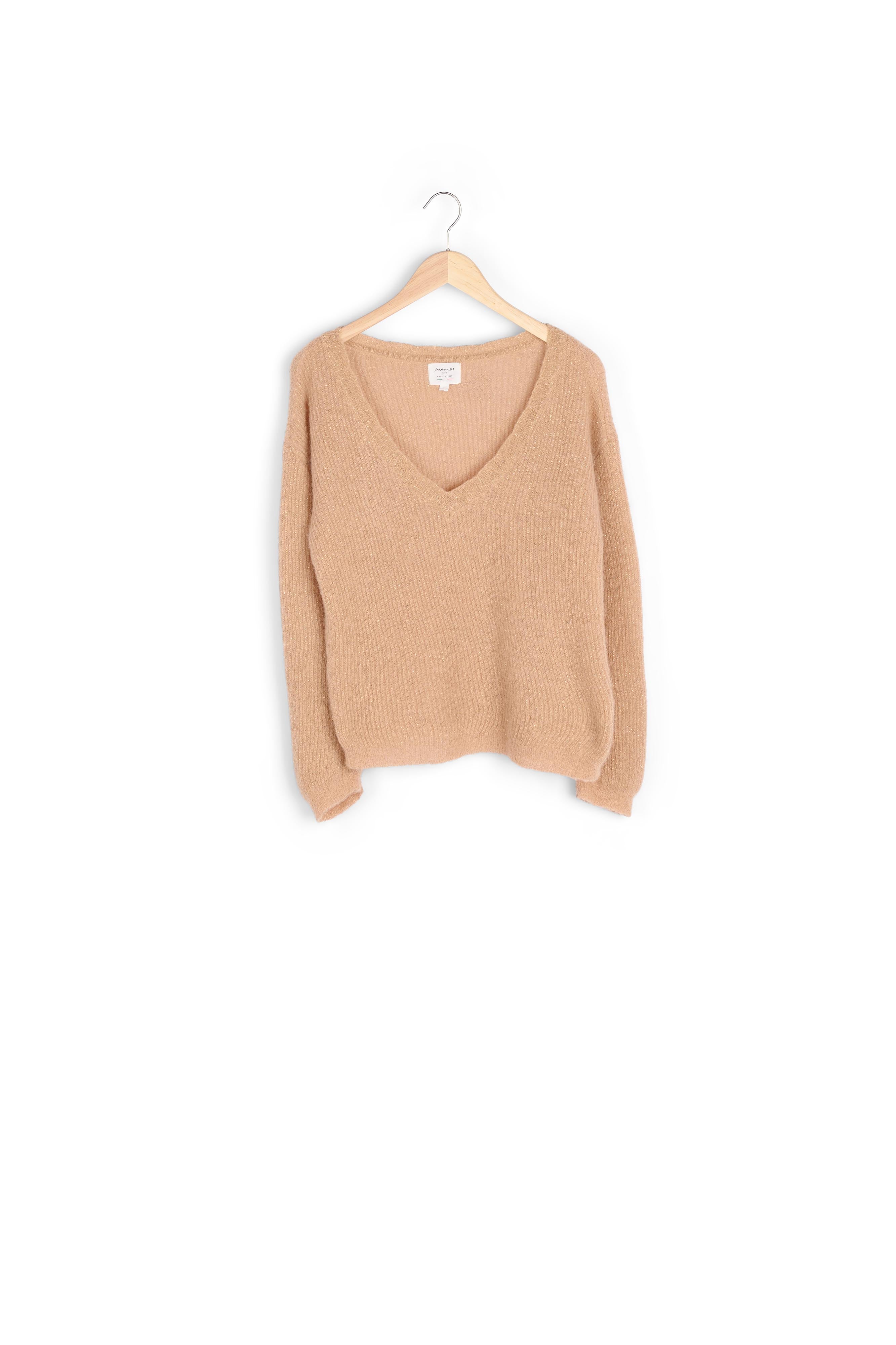 Pull havane en lurex Flambeur Faume - seconde main