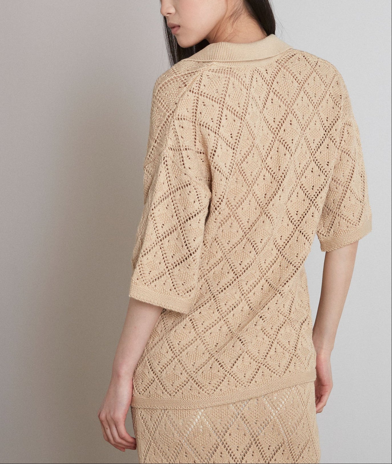 Top en crochet Murray Faume - seconde main