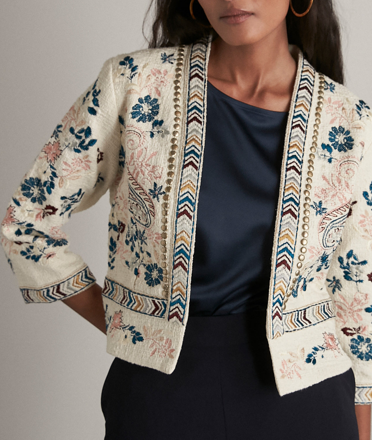 Veste brodé à la main Dora Faume - seconde main