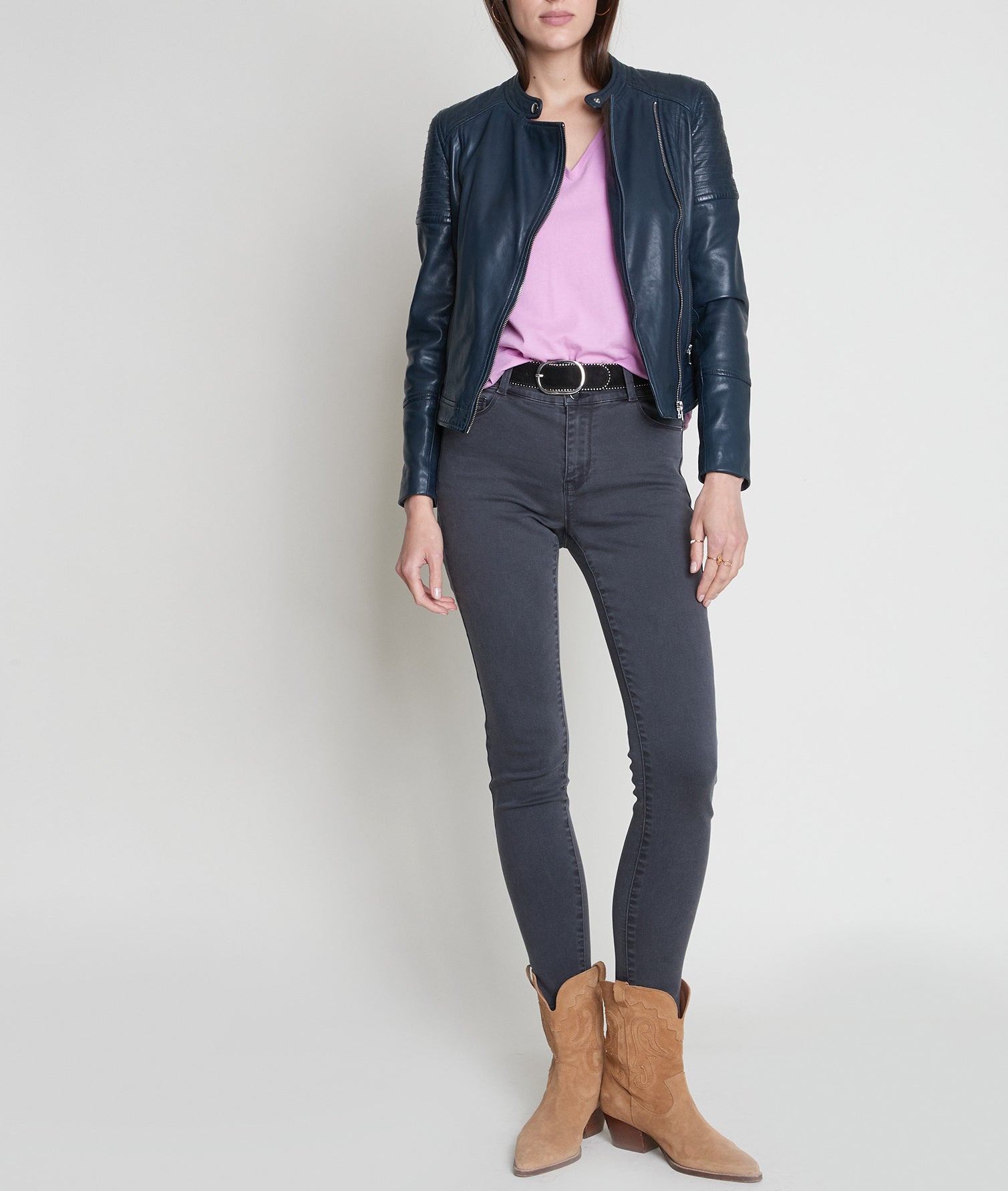 Jean slim en denim gris Nowlan Faume - seconde main