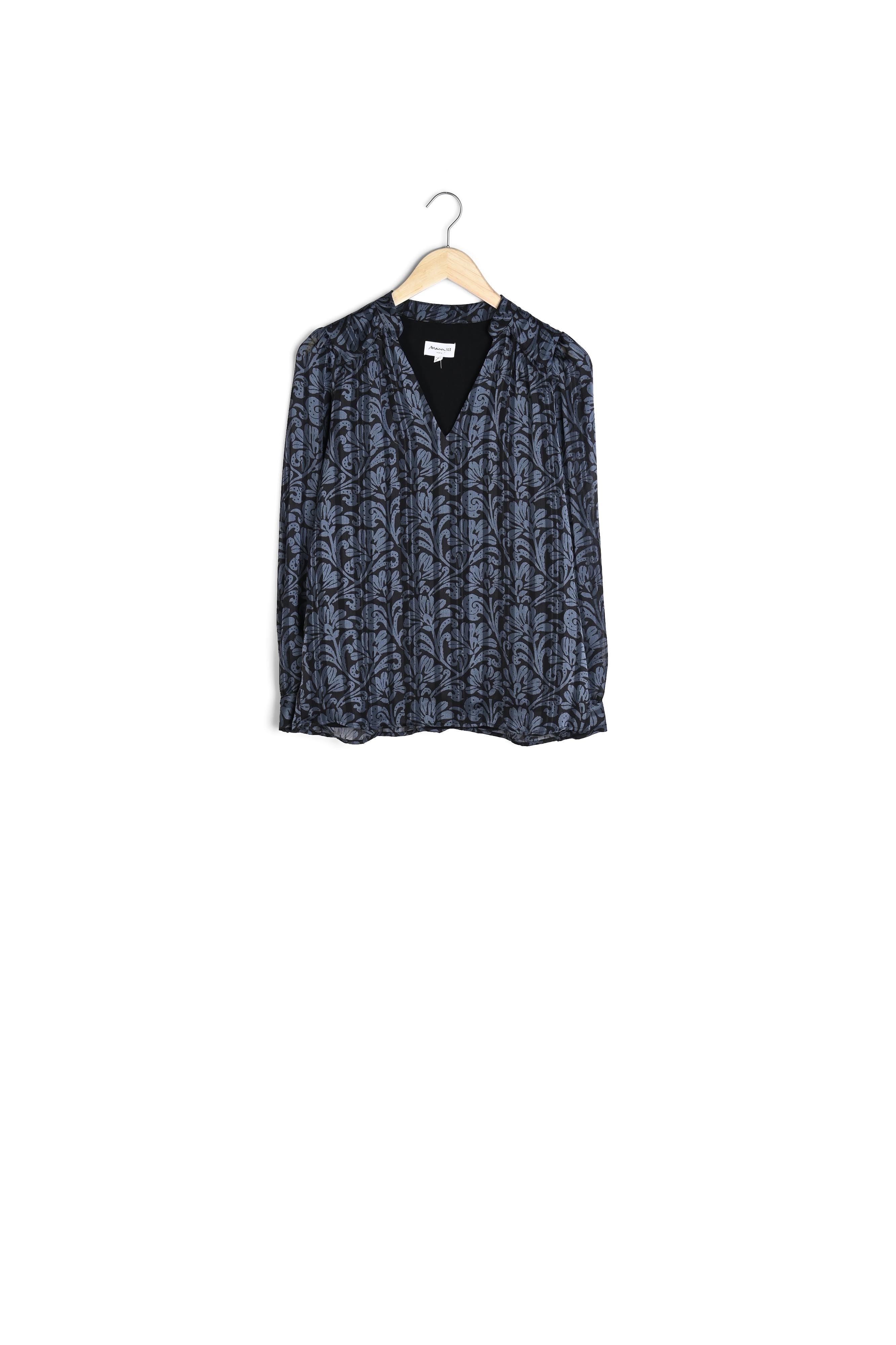 Blouse imprimée bleu Cymba Faume - seconde main