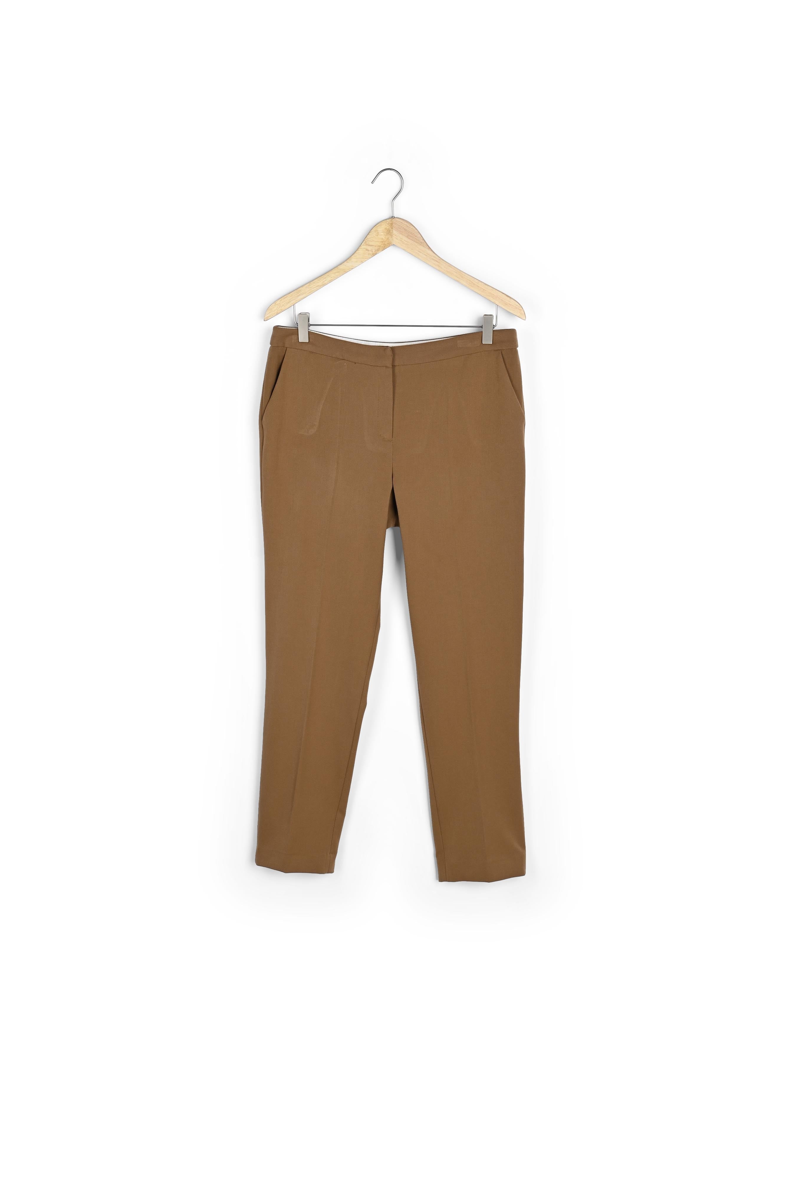 Pantalon cigarette de tailleur camel Harry Faume - seconde main