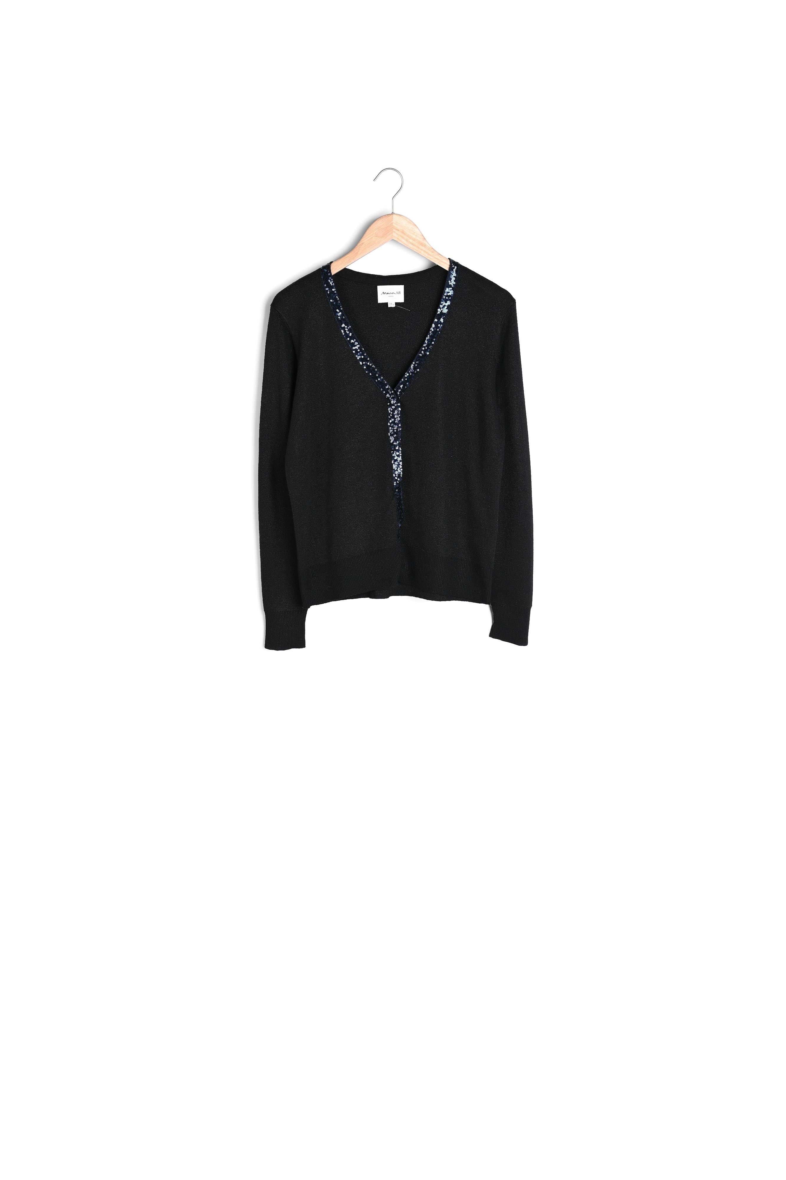 Gilet encolure paillettes Randy Faume - seconde main