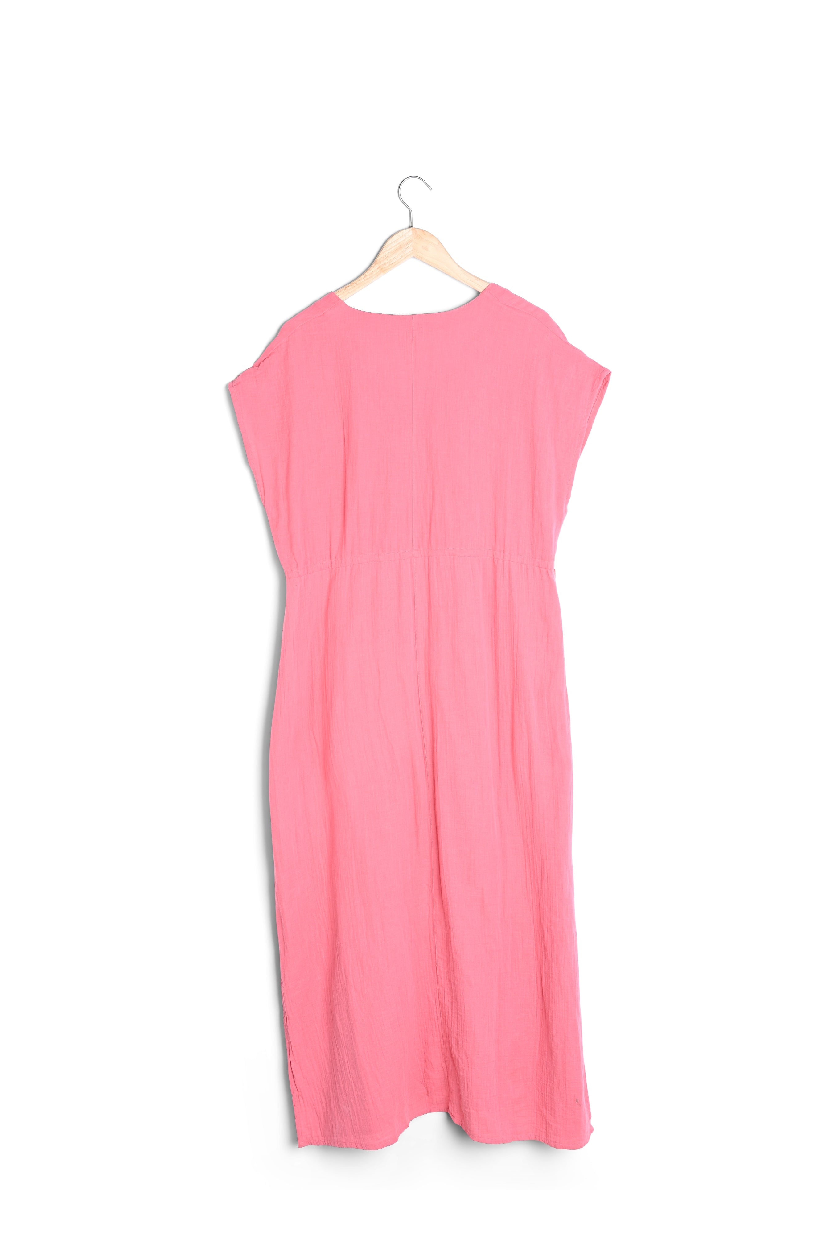 Robe longue en coton fraise Latimissi Faume - seconde main