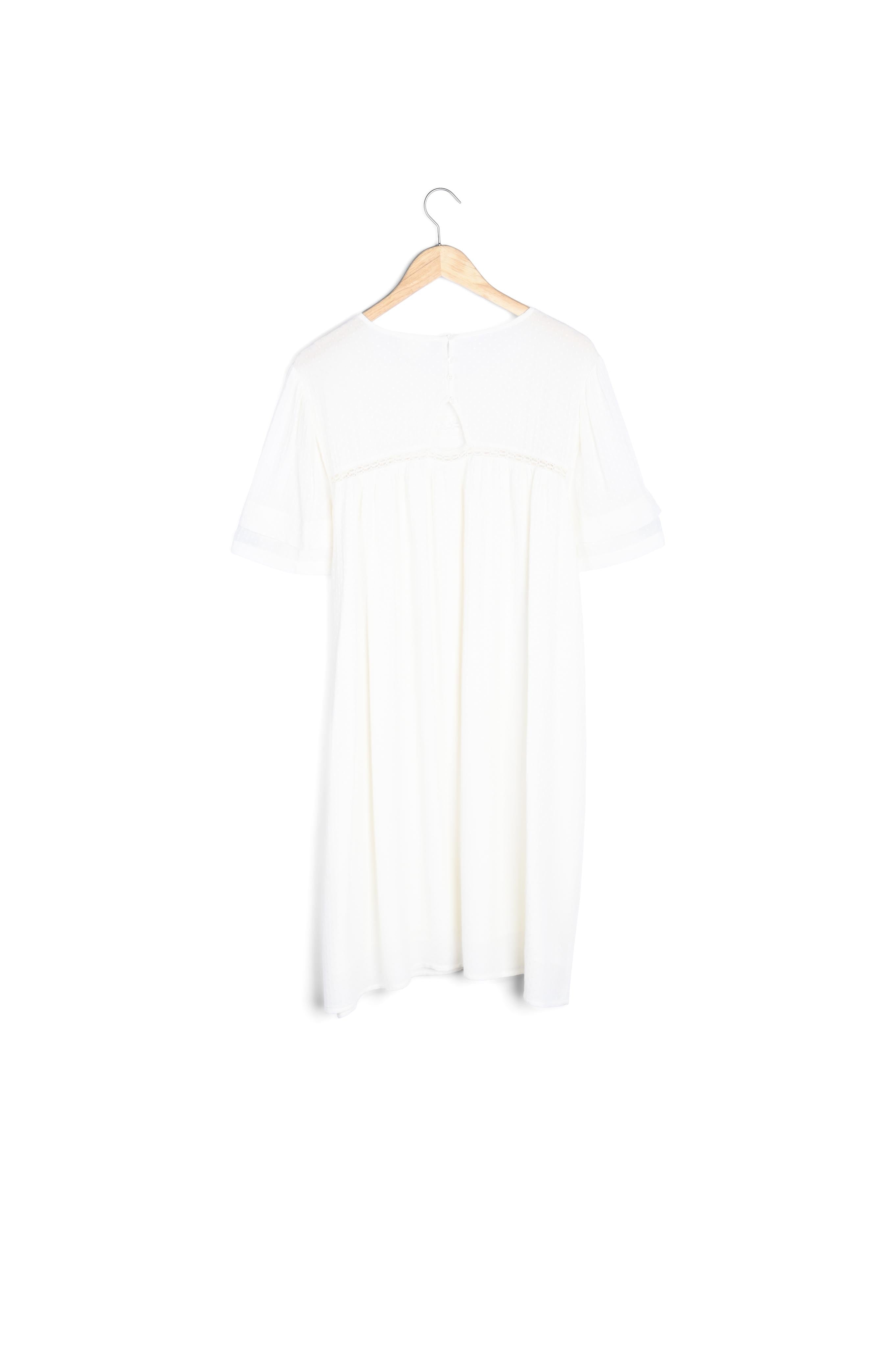 Robe ample avec dentelle blanche Sarah Faume - seconde main