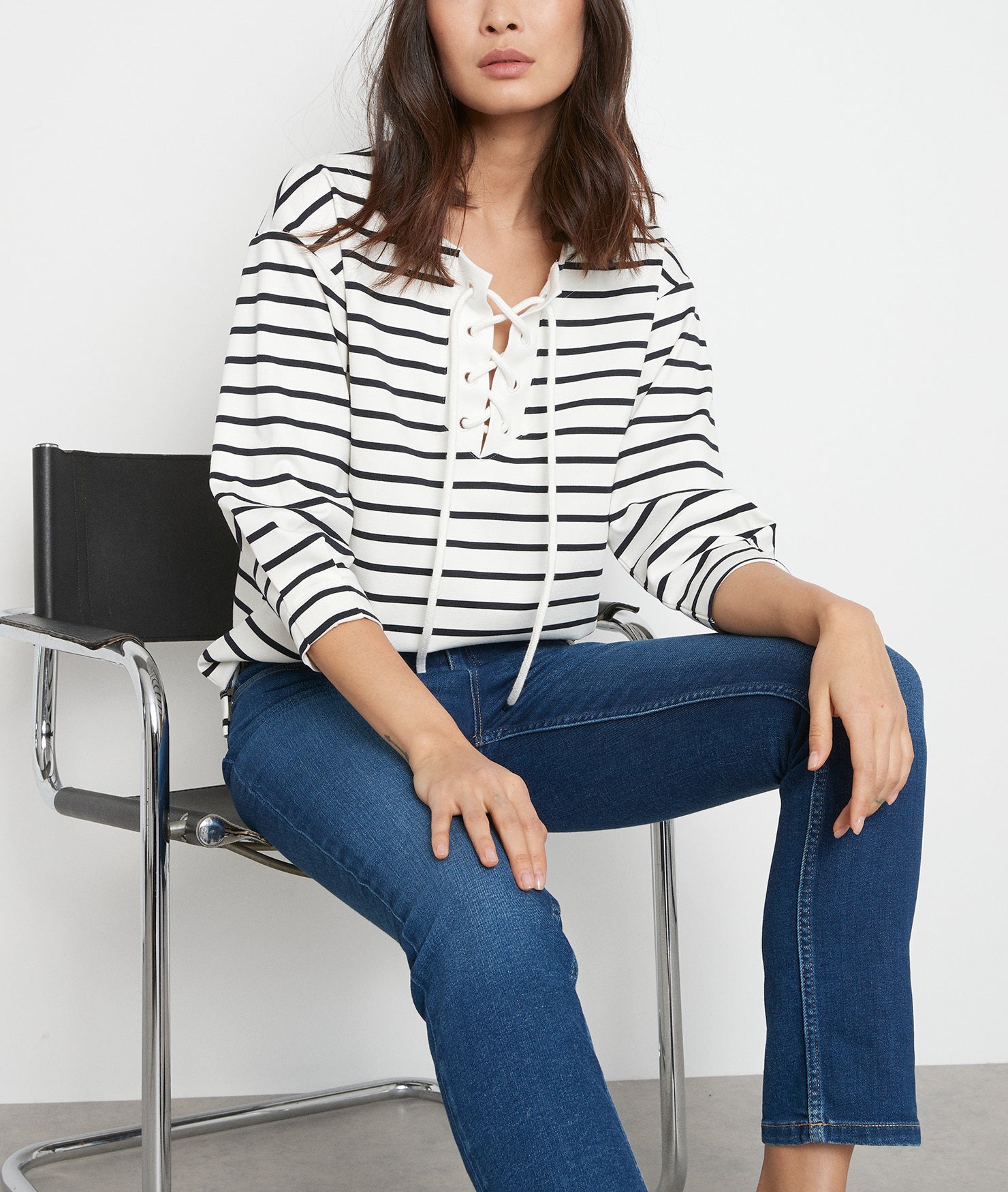 Marinière à lacet blanche Matelot Faume - seconde main