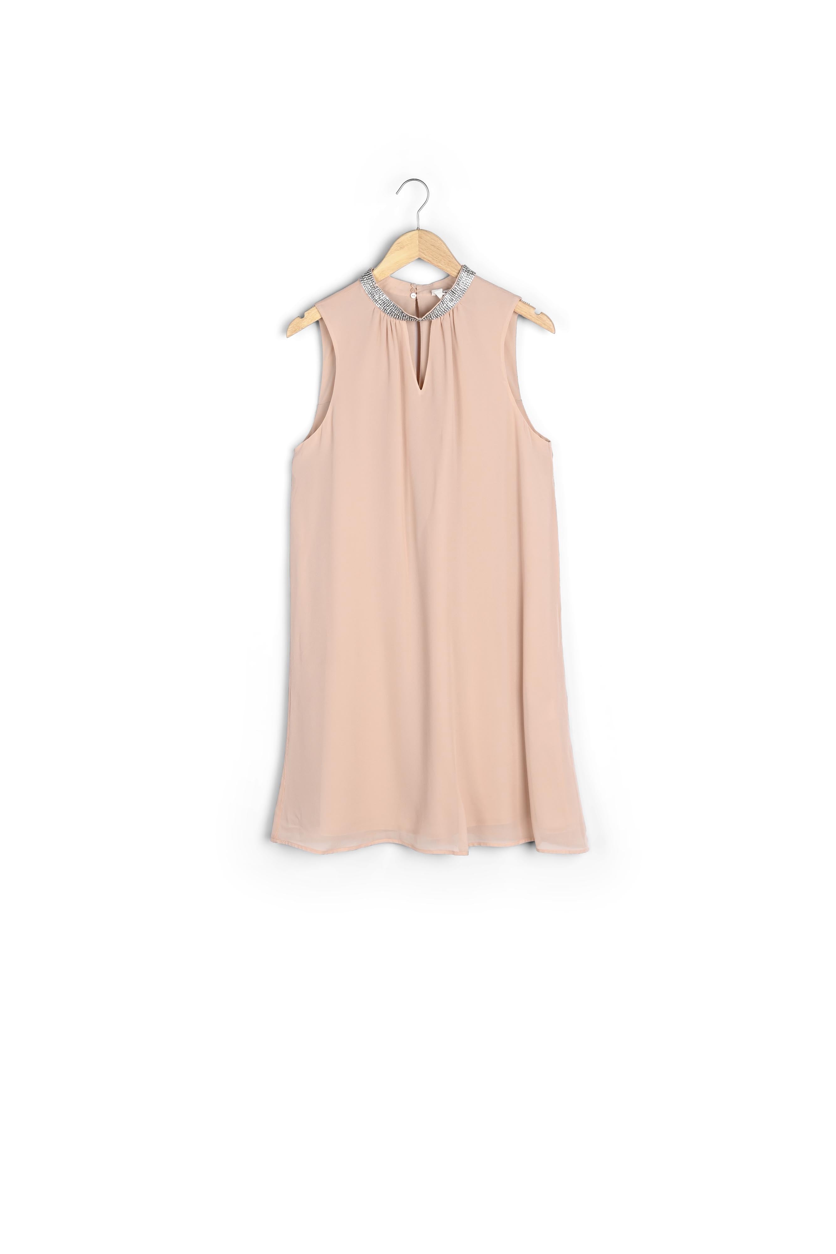 Robe nude détail bijou Oraure Faume - seconde main