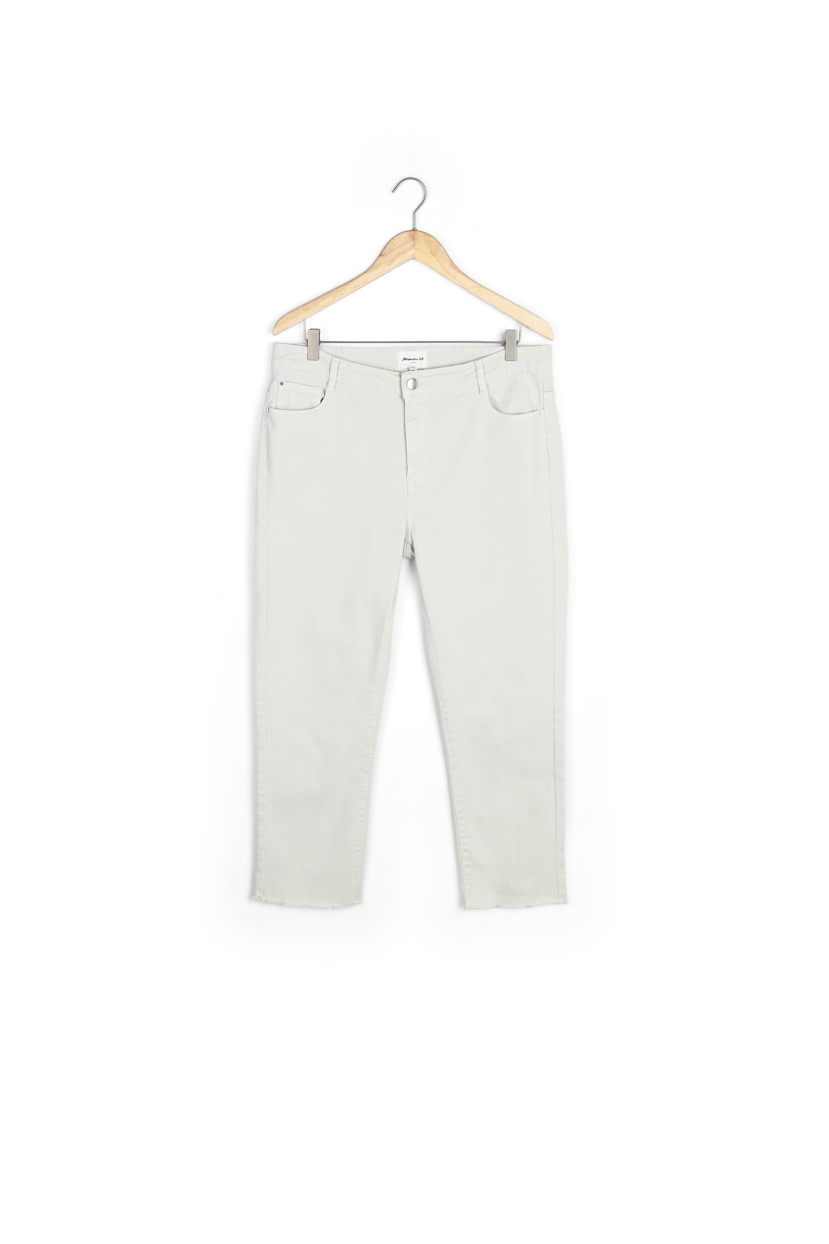 Jean droit à bords francs en coton menthe Patience Faume - seconde main