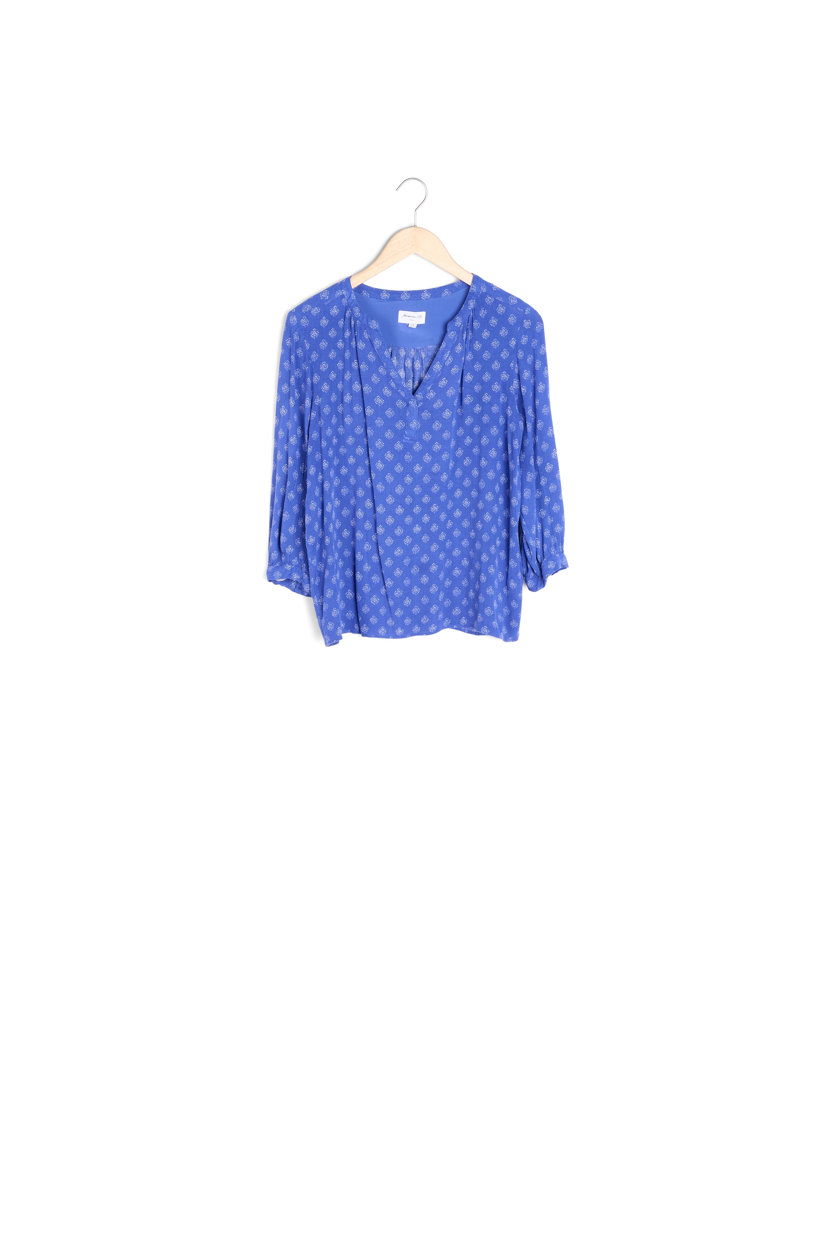 Blouse fluide imprimée myosotis Adelia Faume - seconde main