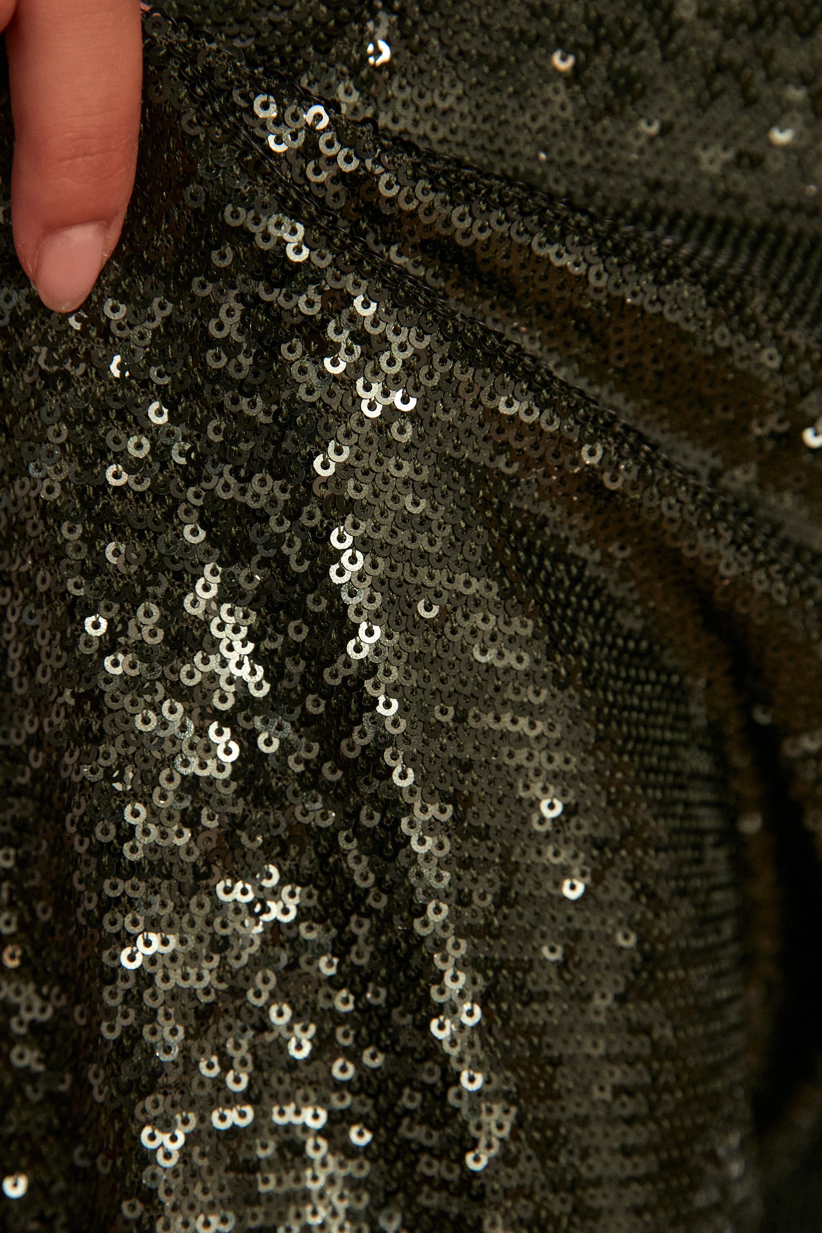 Pantalon chino à paillettes Verona Faume - seconde main