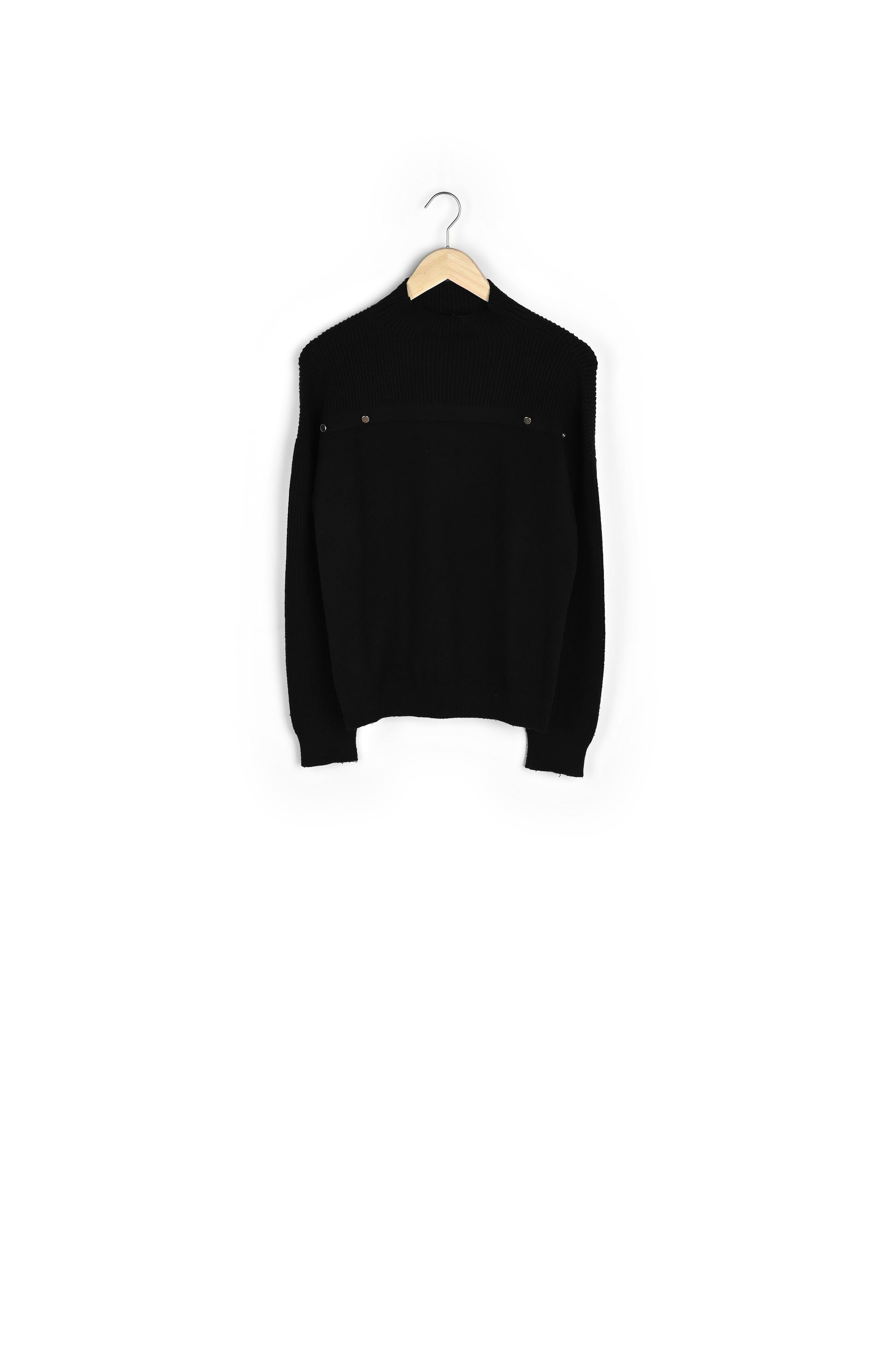 Pull en viscose EcoVero noir Brenda Faume - seconde main