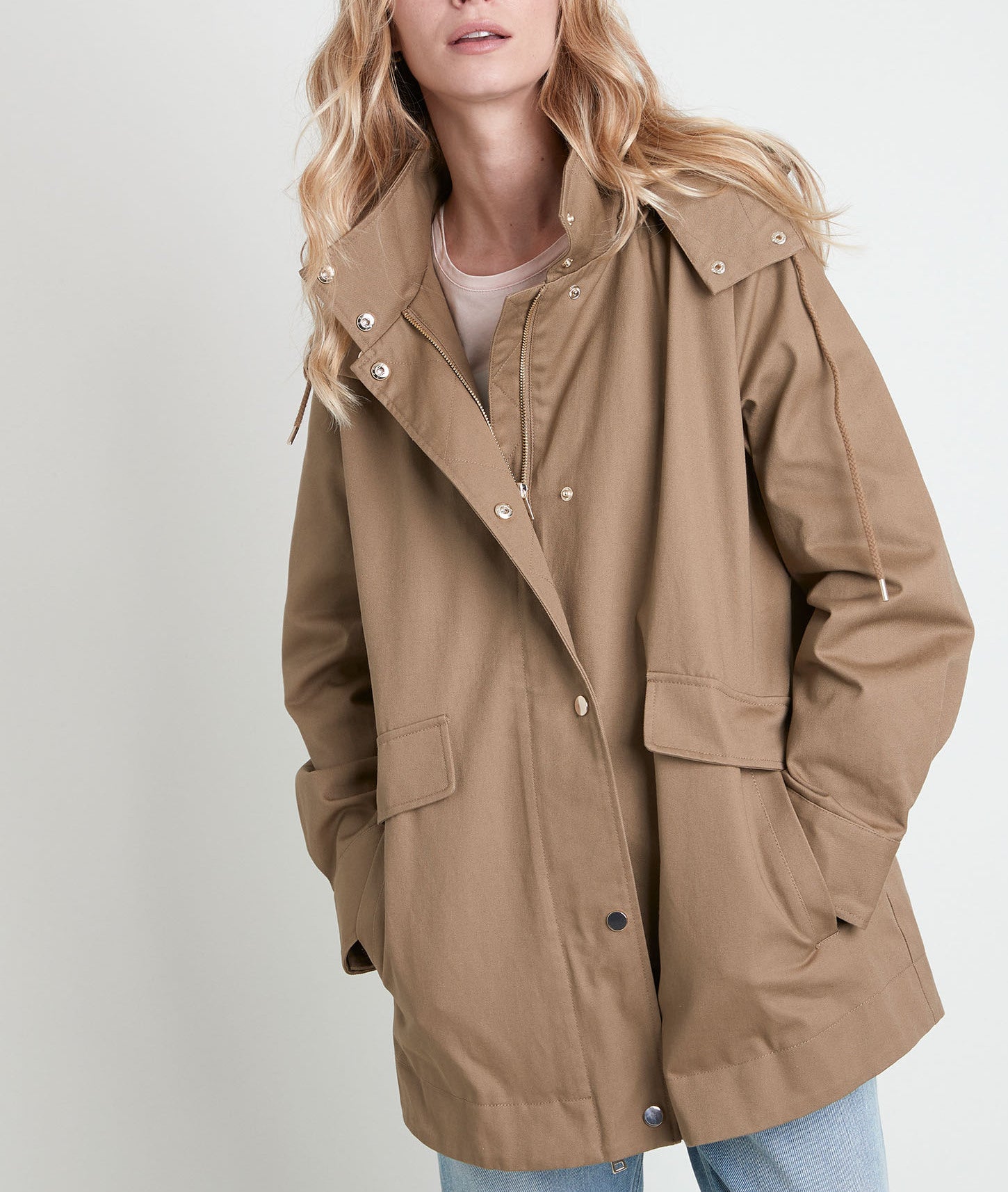Parka en coton beige Naelia Faume - seconde main