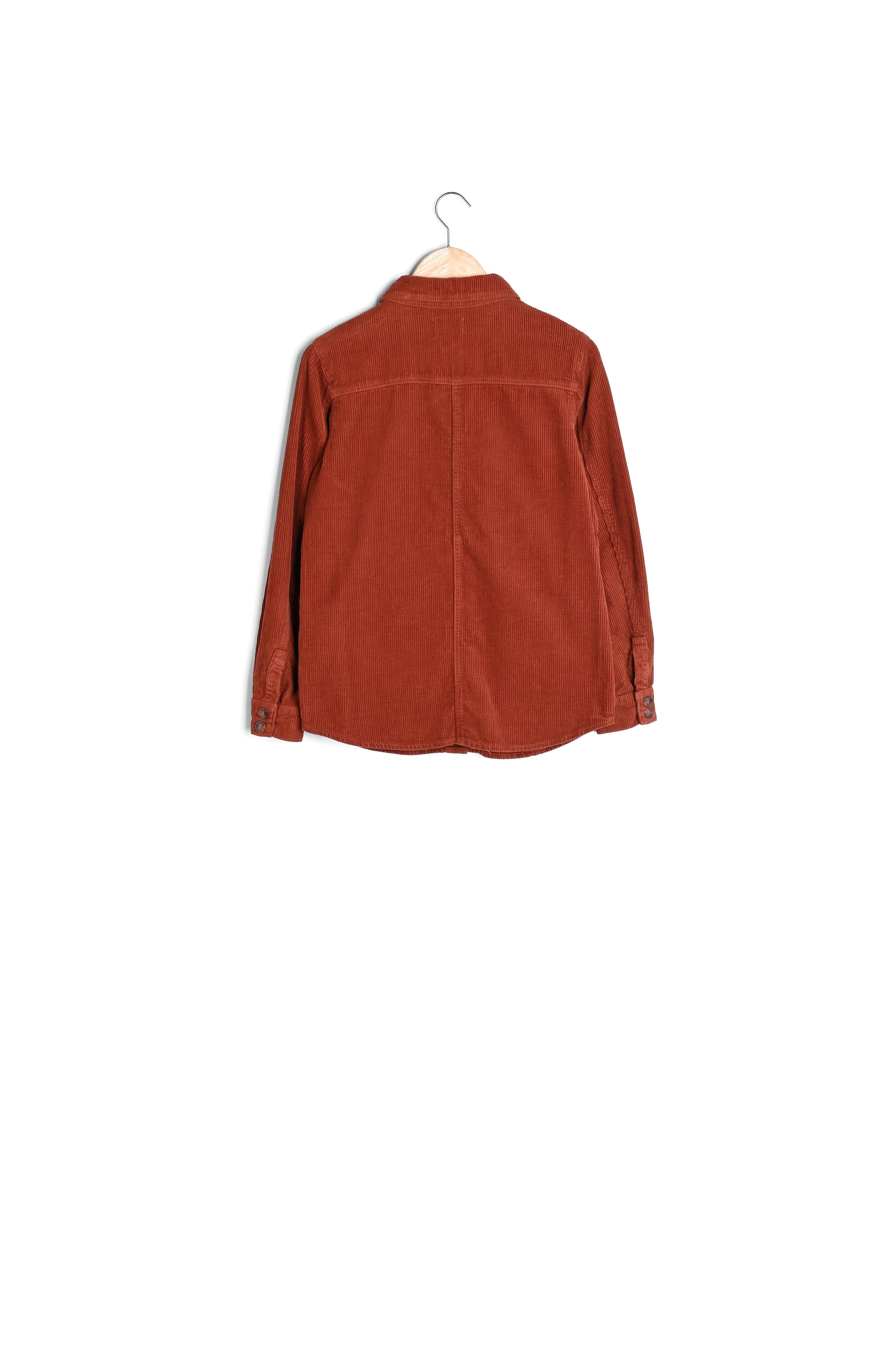 Surchemise en velours côtelé brique Axelle Faume - seconde main