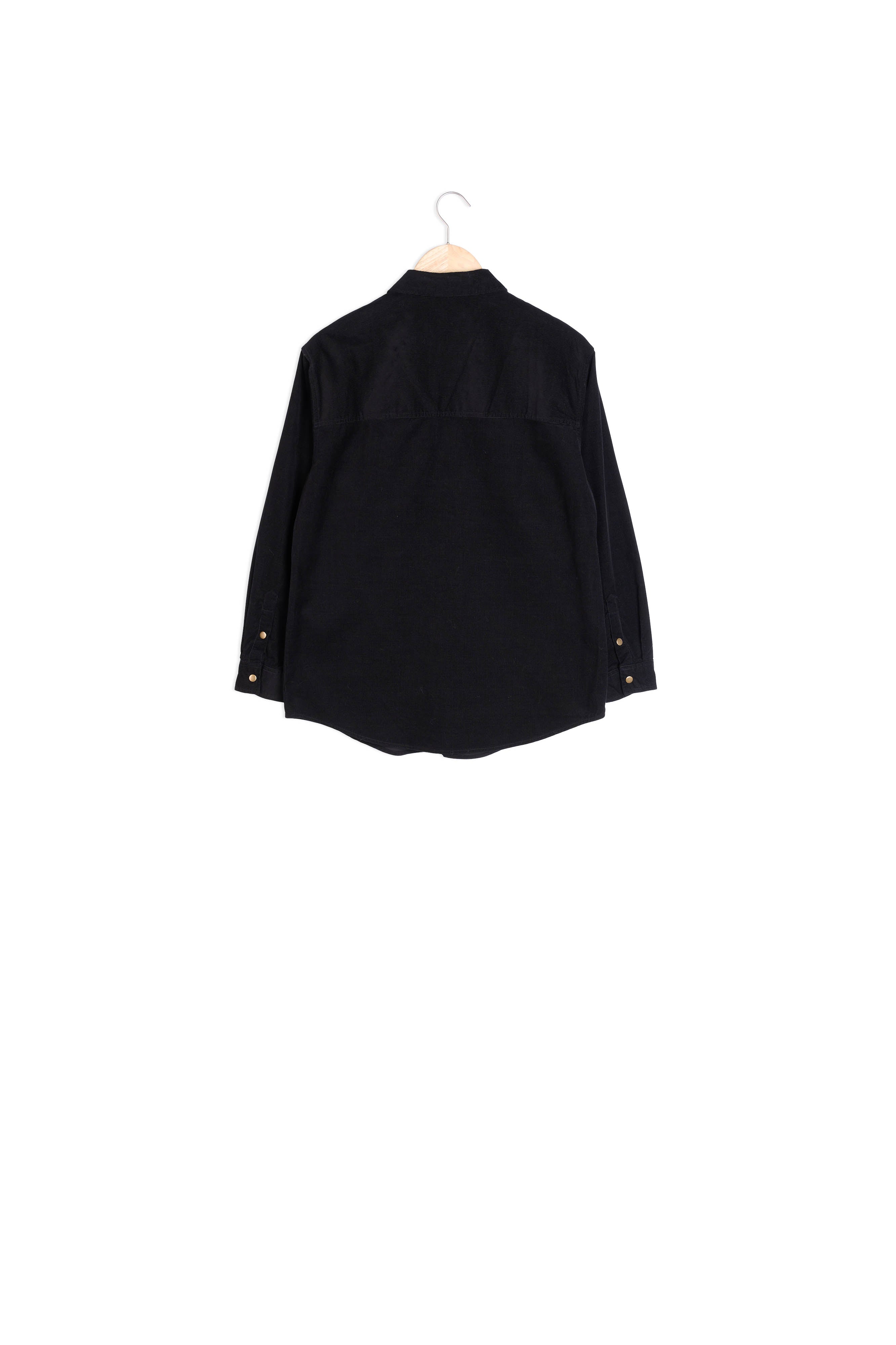 Chemise en velours noire Chimene Faume - seconde main