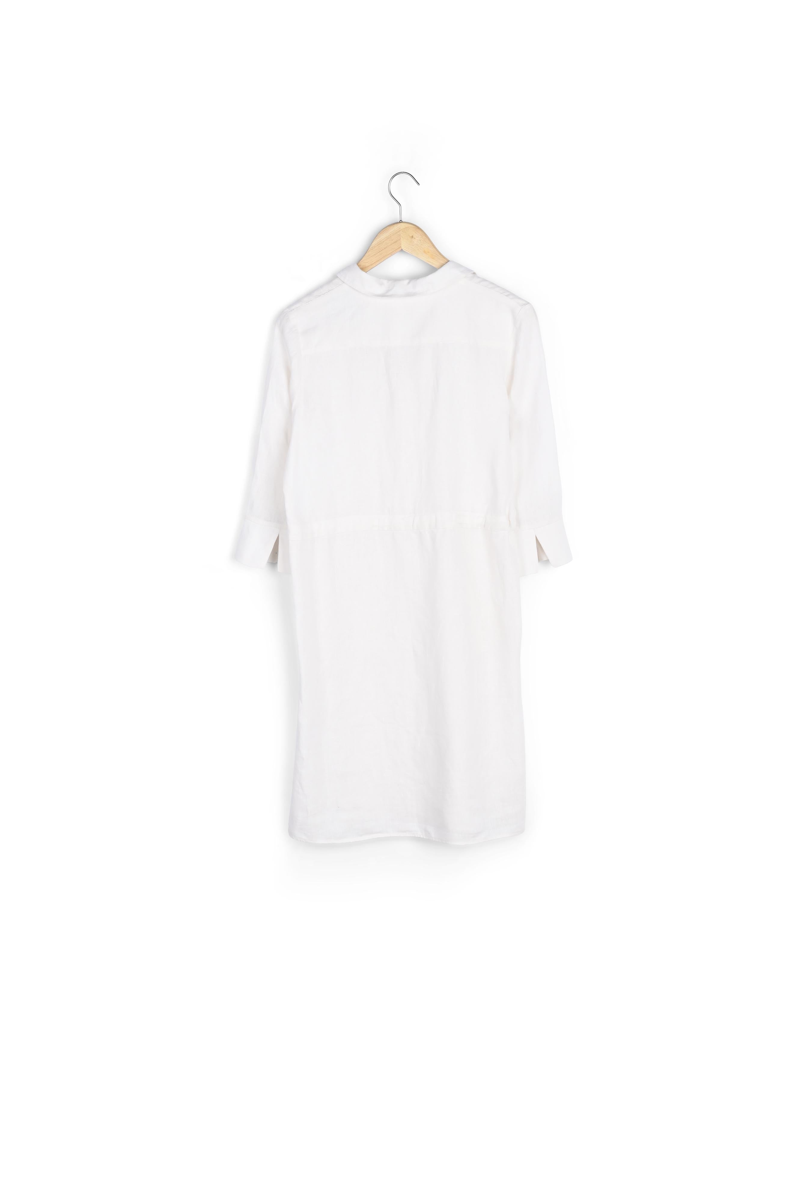 Robe chemise en lin blanche Luna Faume - seconde main