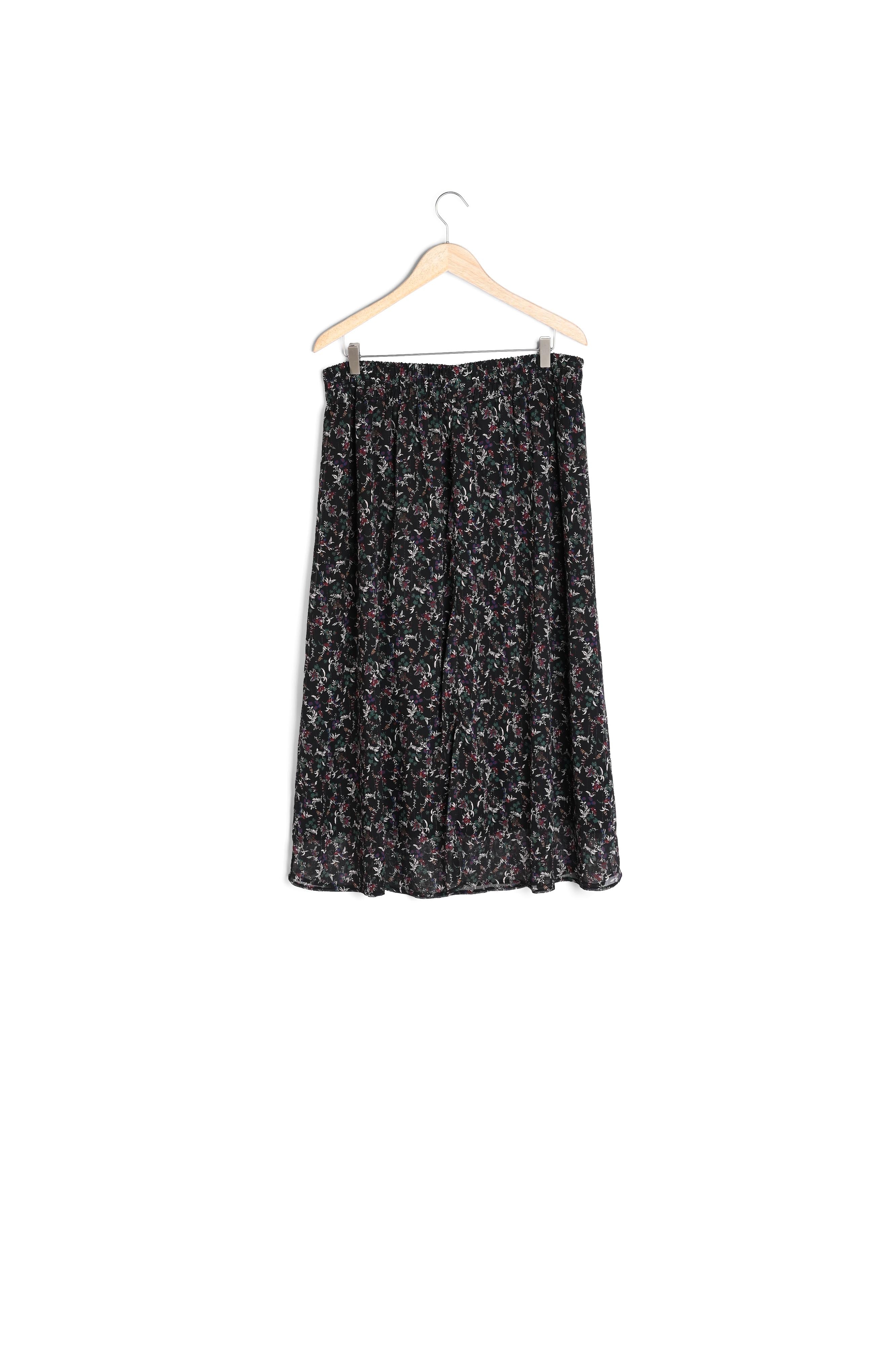 Jupe longue imprimé fleuri Kadia Faume - seconde main