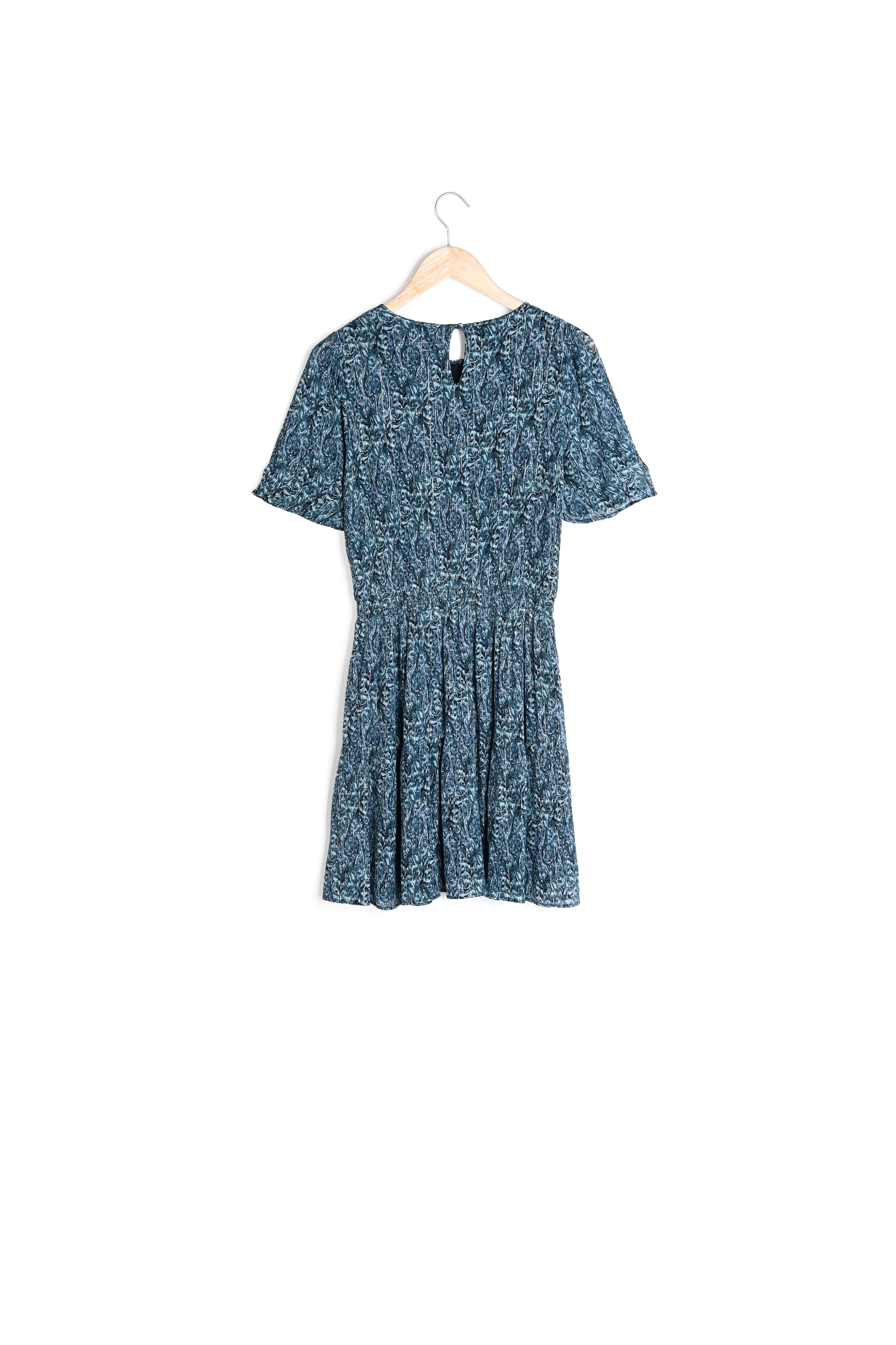 Robe courte imprimée verte Nose Faume - seconde main