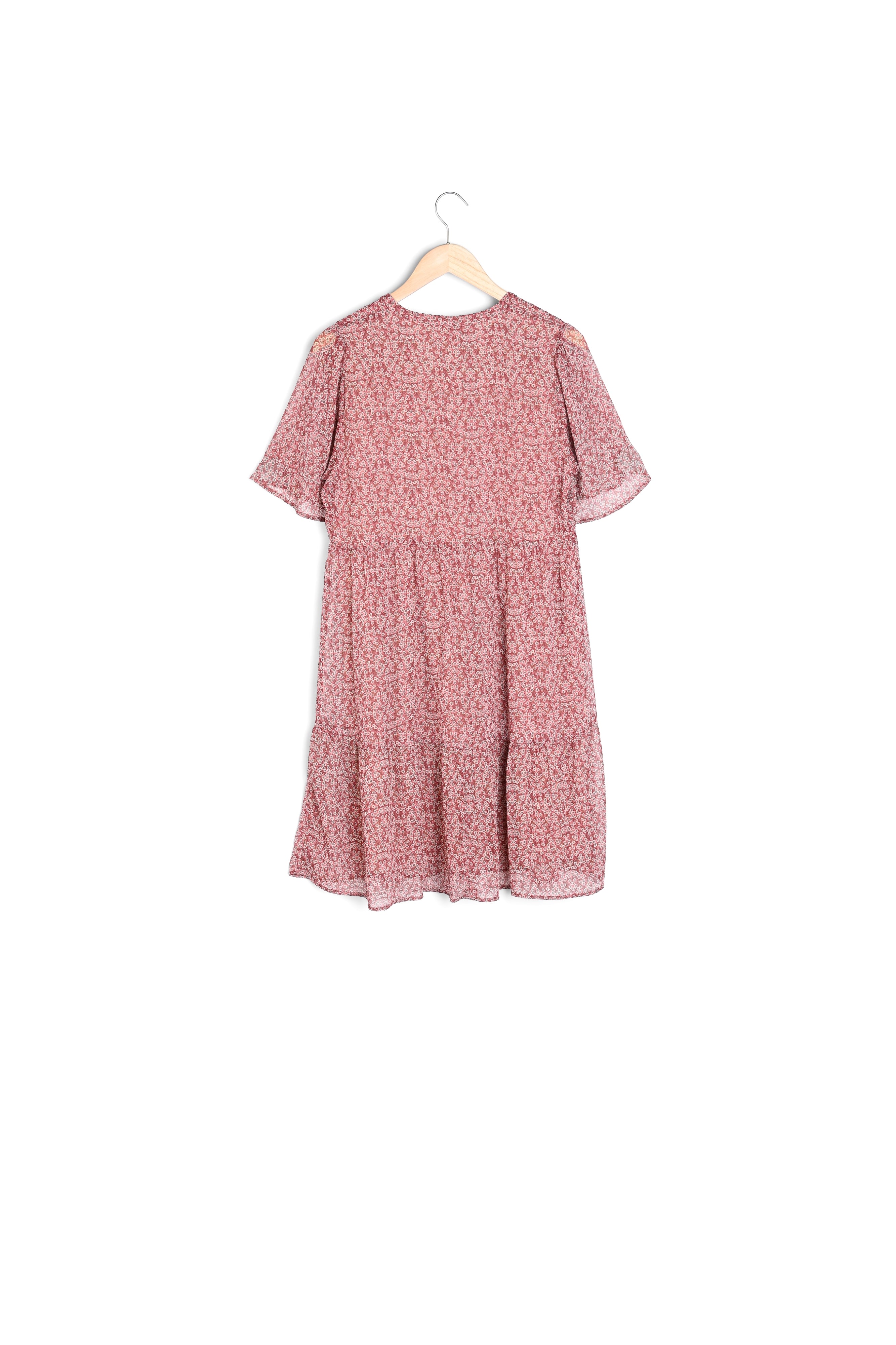 Robe imprimée blush Nathalie Faume - seconde main