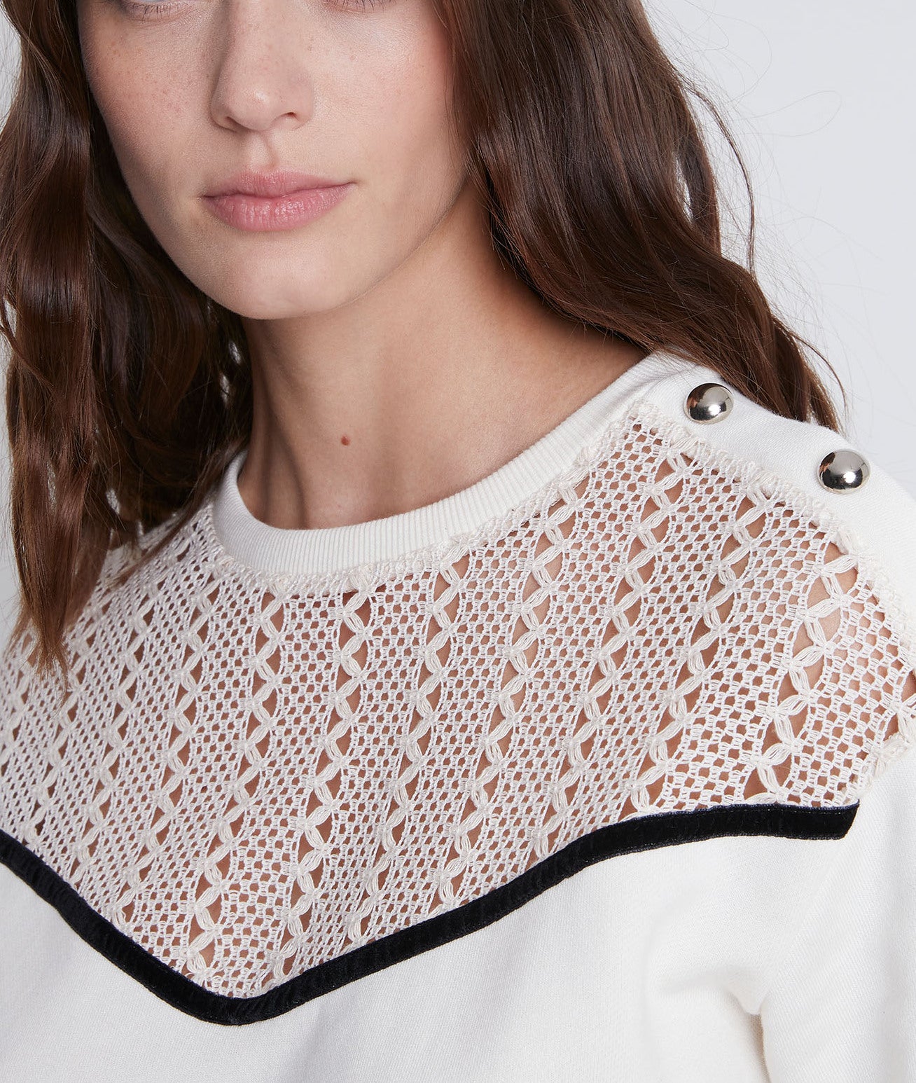 Sweat à dentelle Dimitri Faume - seconde main