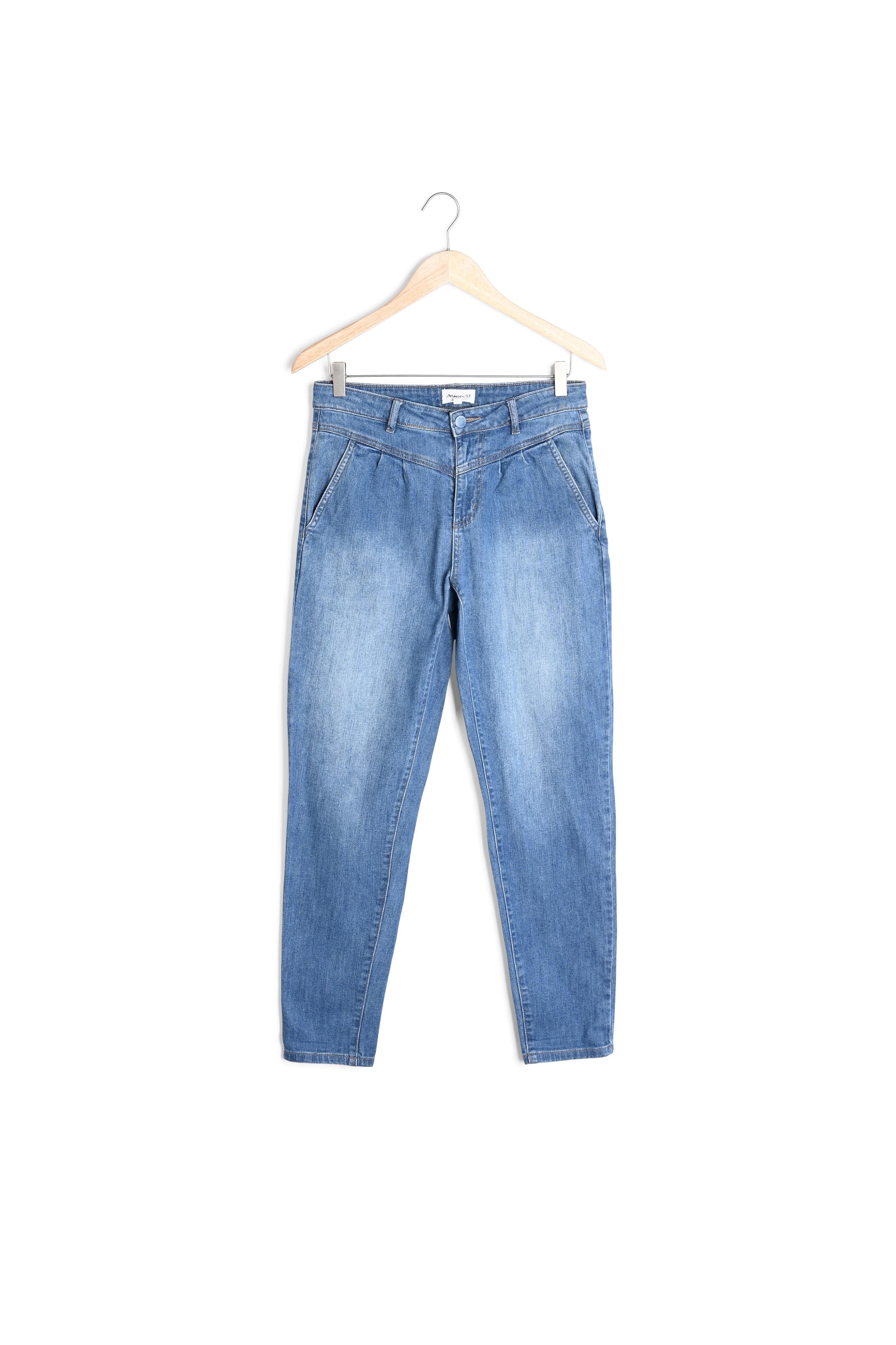 Jean mum en coton stone used Becki Faume - seconde main