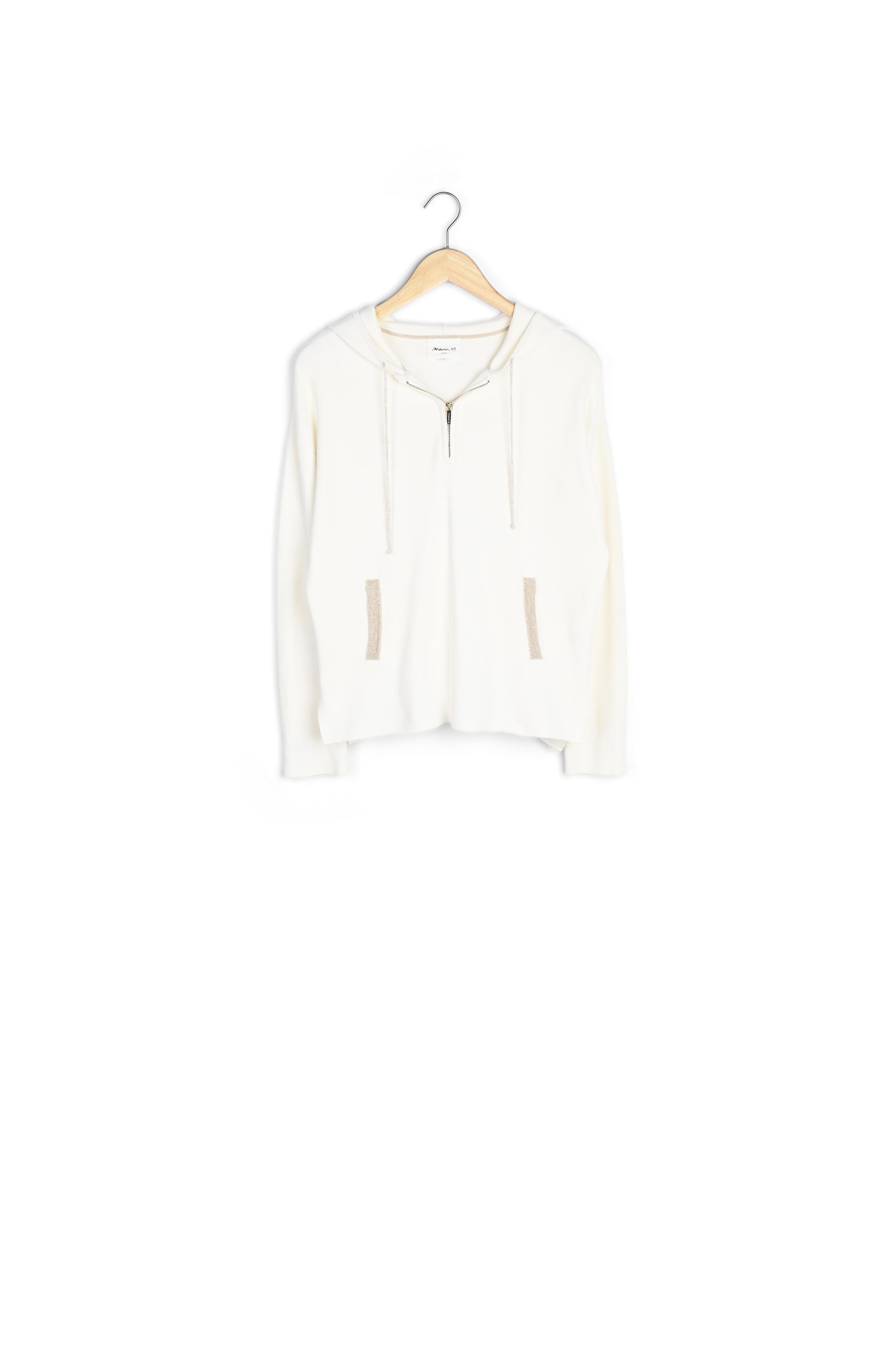 Pull à capuche écru Danemone Faume - seconde main