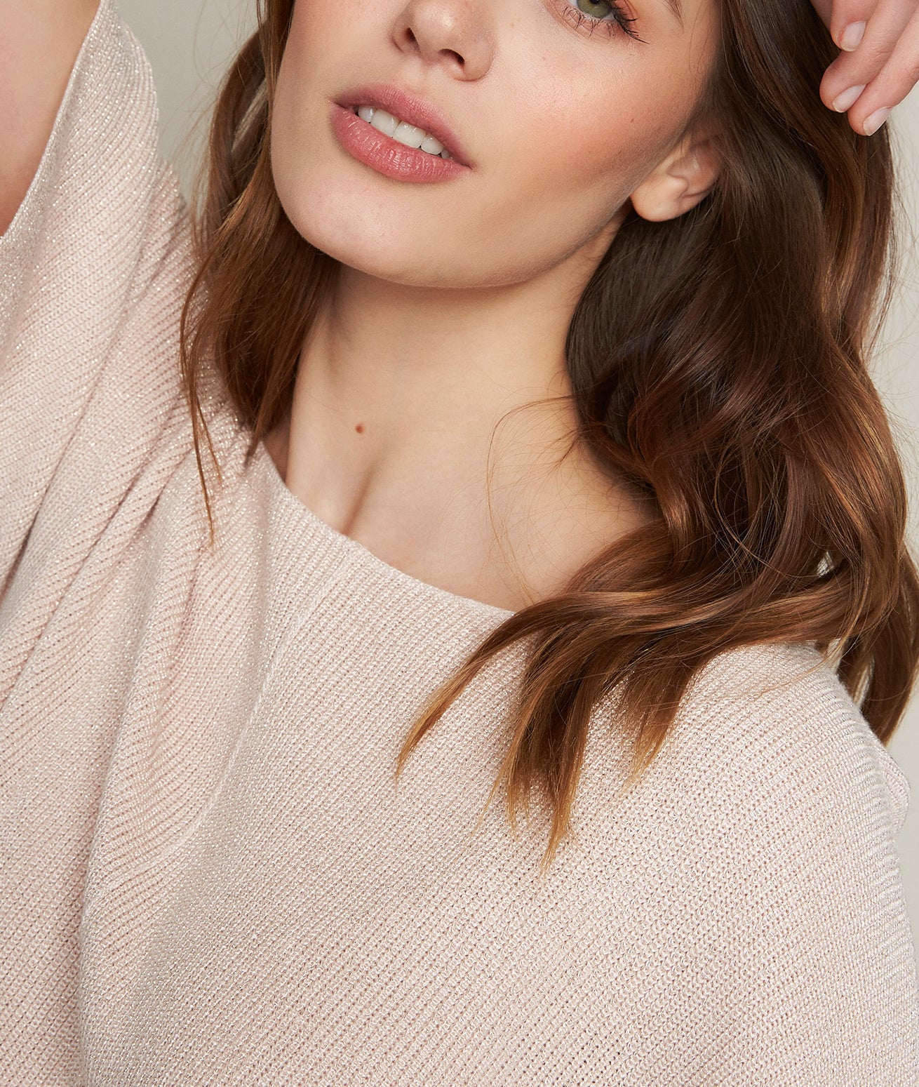 Pull nude brillant Diane Faume - seconde main