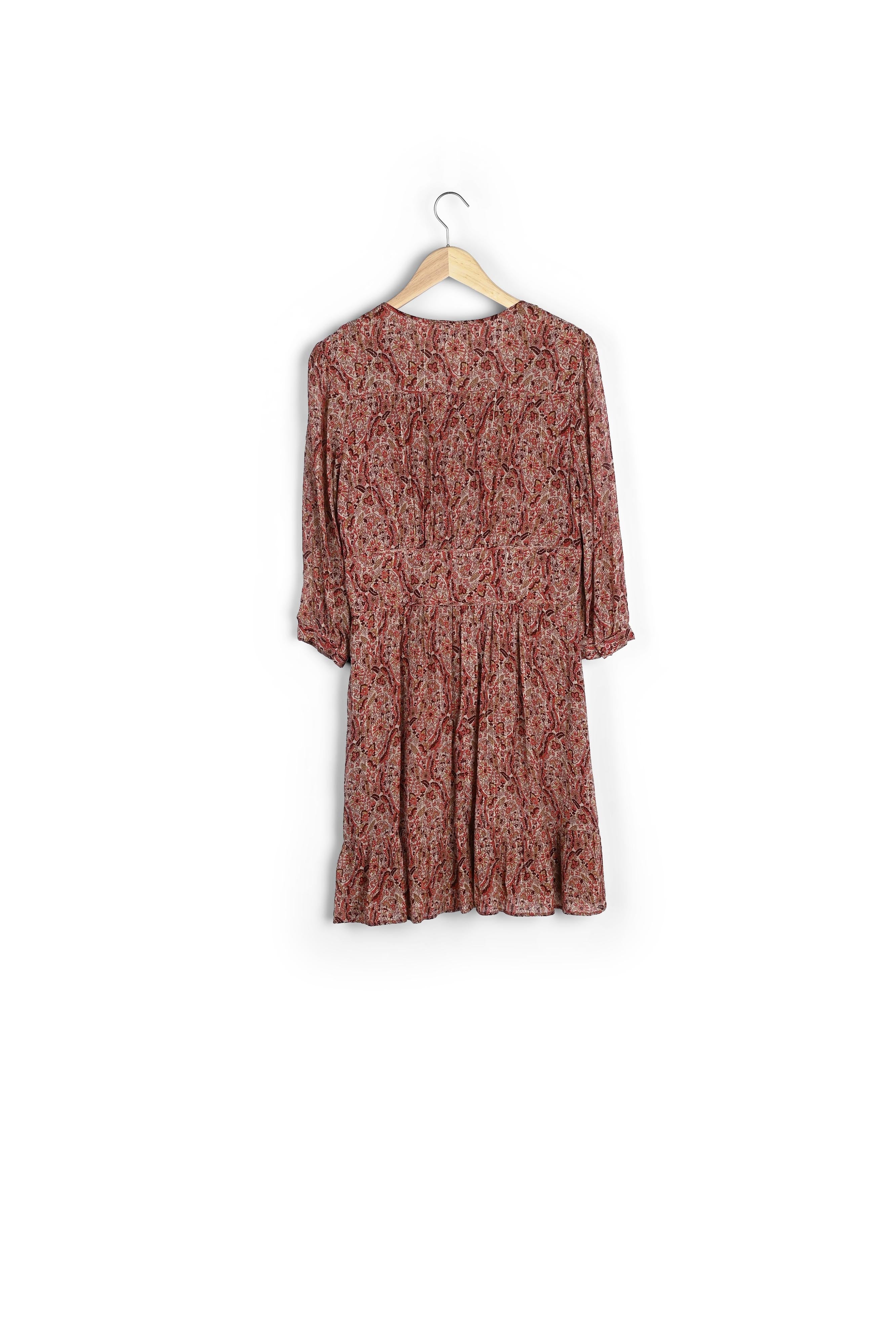 Robe rouge imprimée Ludmilla Faume - seconde main