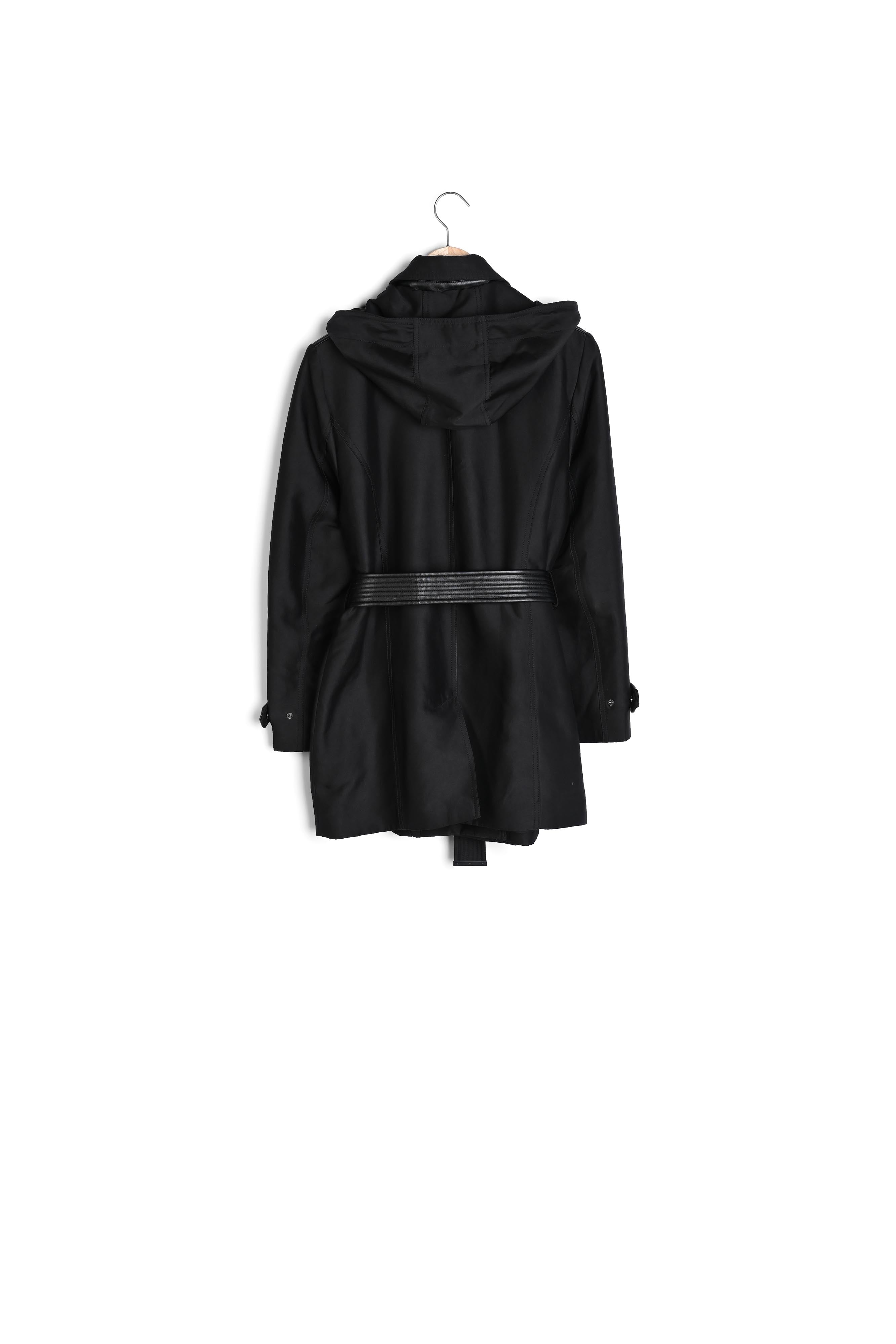 Trench empiècement faux cuir Sakura Faume - seconde main