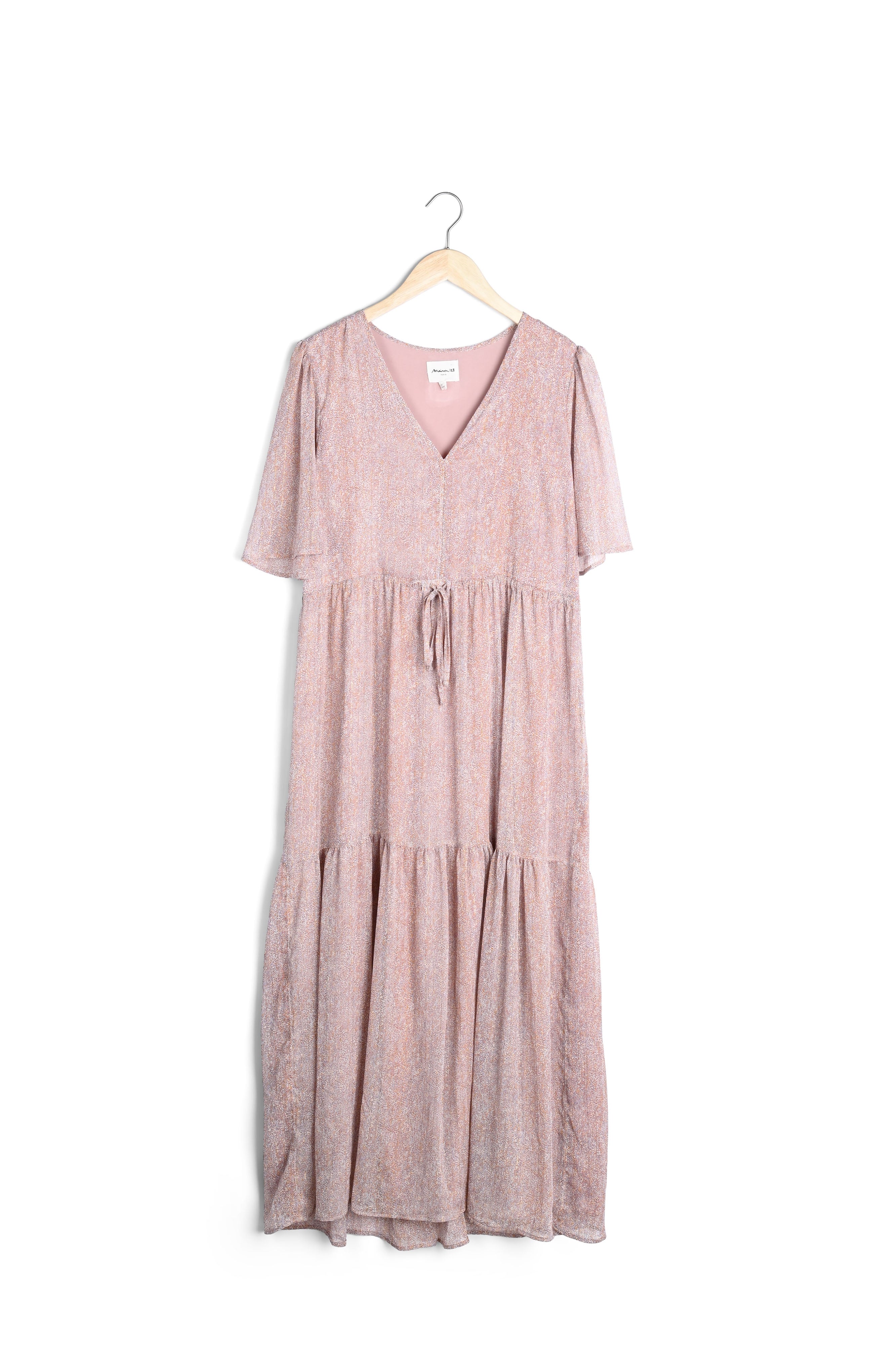 Robe longue imprimé rose Leila Faume - seconde main